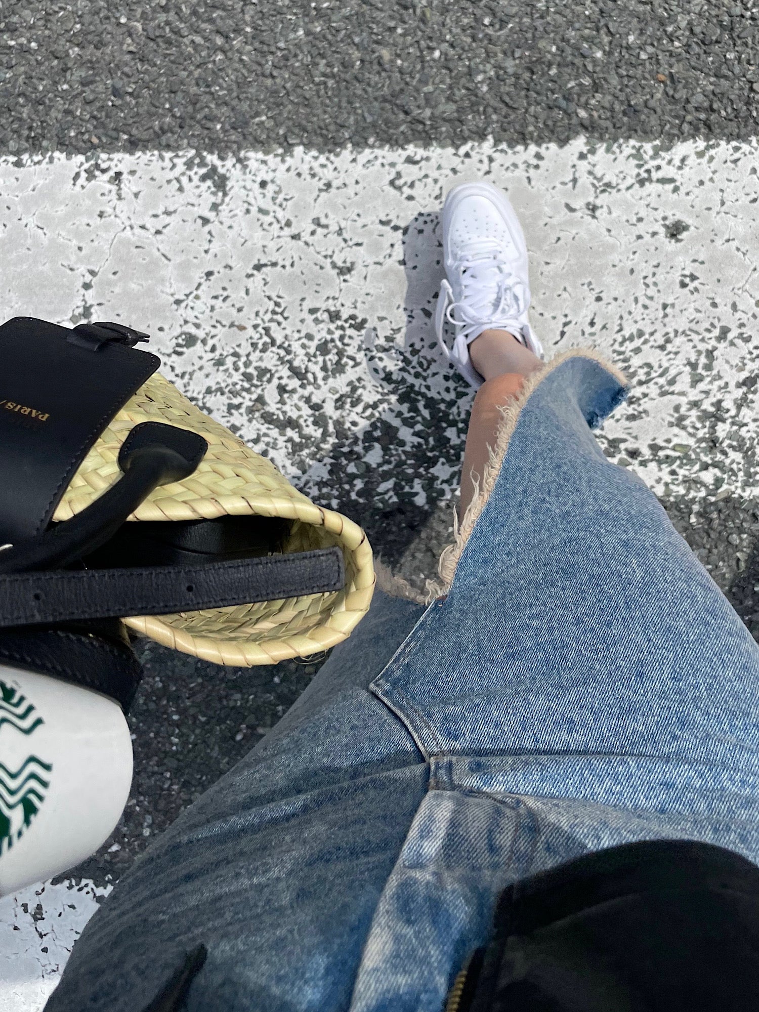 Remake denim skirt