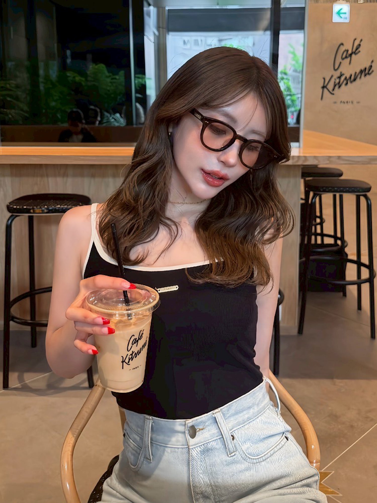 Bicolor compact camisole