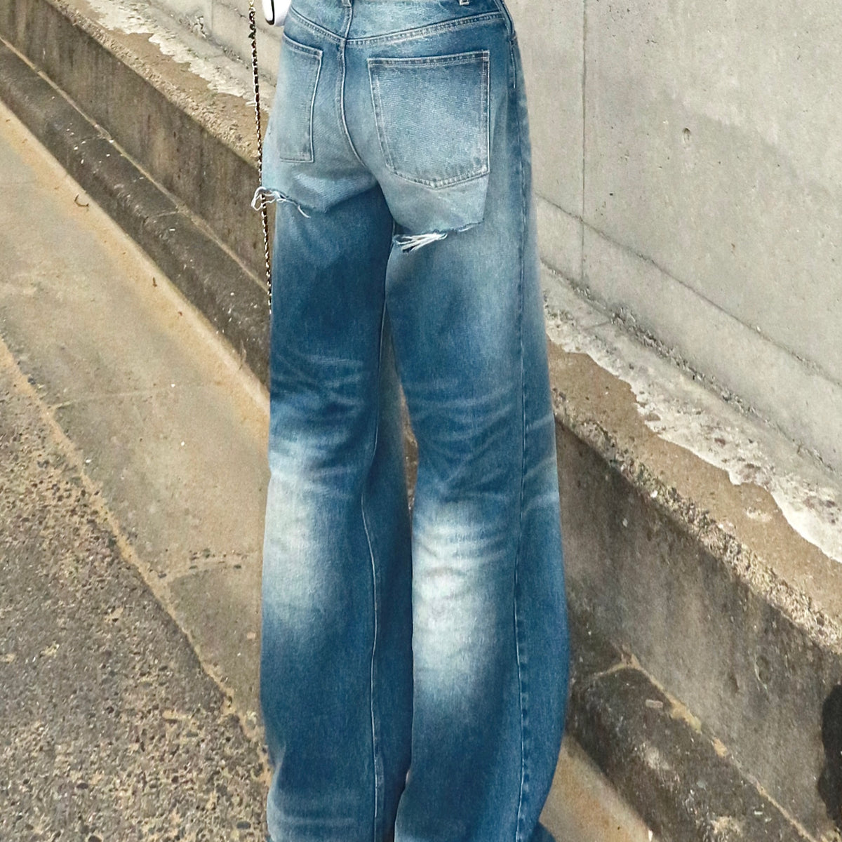 Back damage loose denim | DIANTÉ (ディアンテ)公式通販サイト