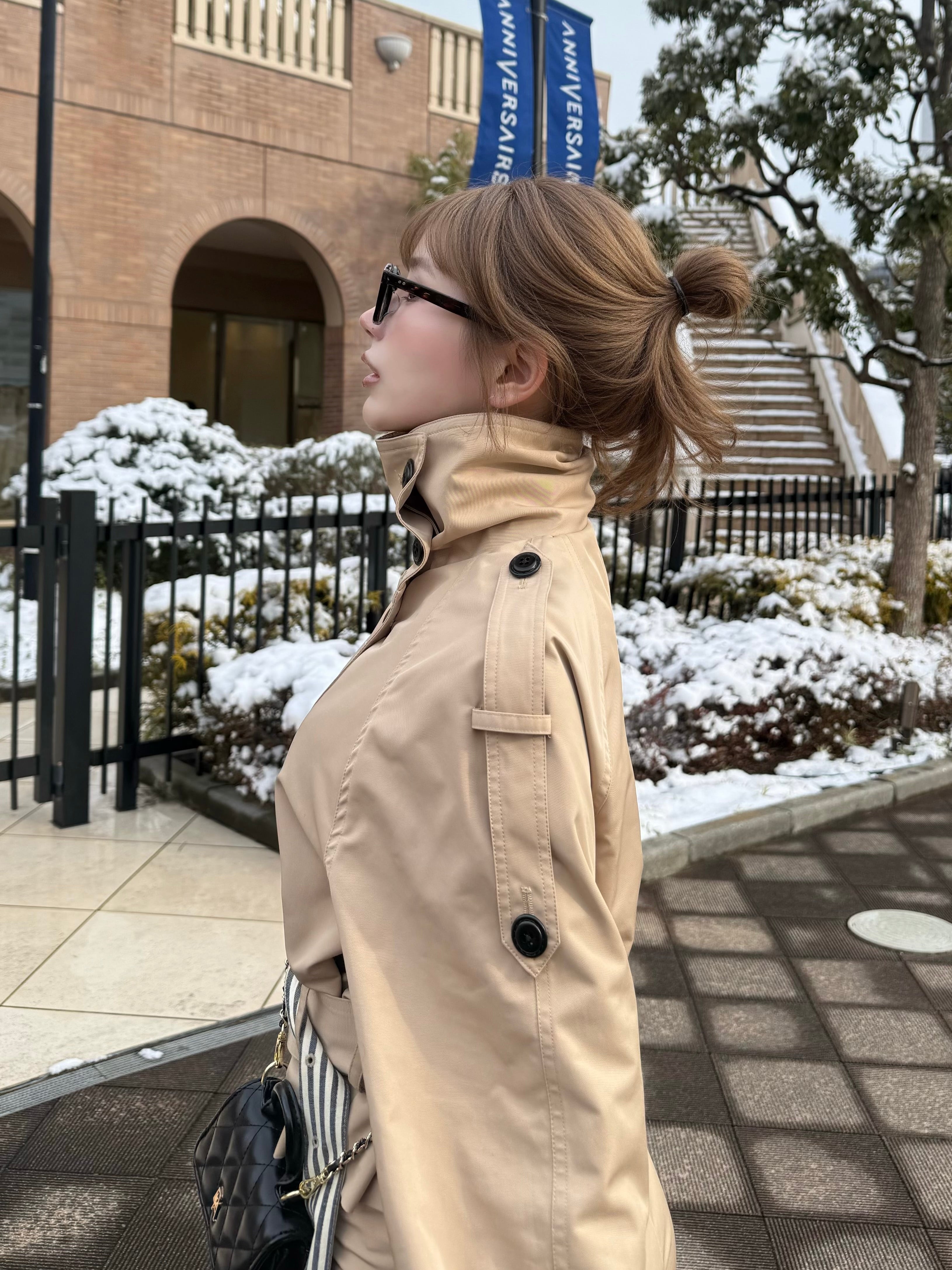 【予約】Raglan sleeve short trench coat(4月上旬〜中旬発送予定)