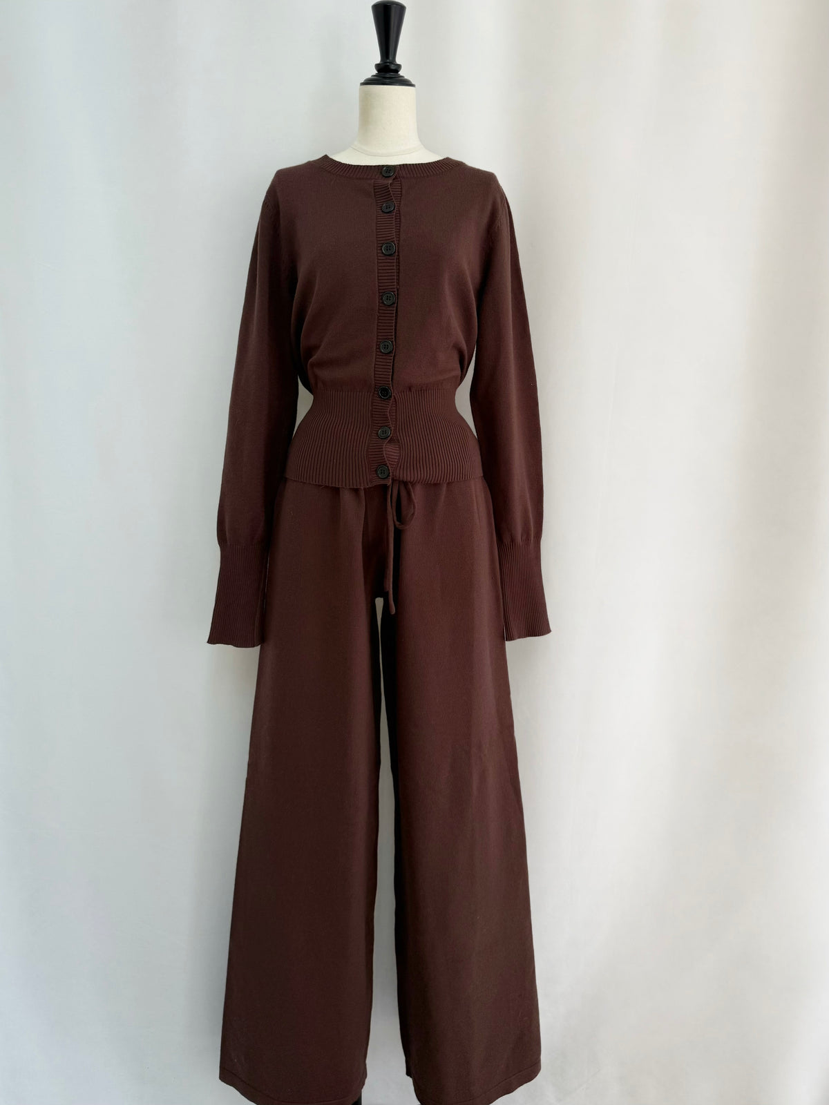 【予約】Cotton knit cardigan✕pants SET UP(11月上旬発送予定)