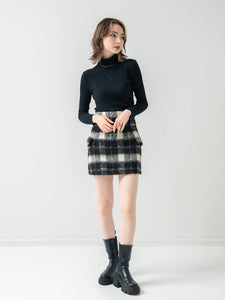 Shaggy mini skirt (SET UP着用可）