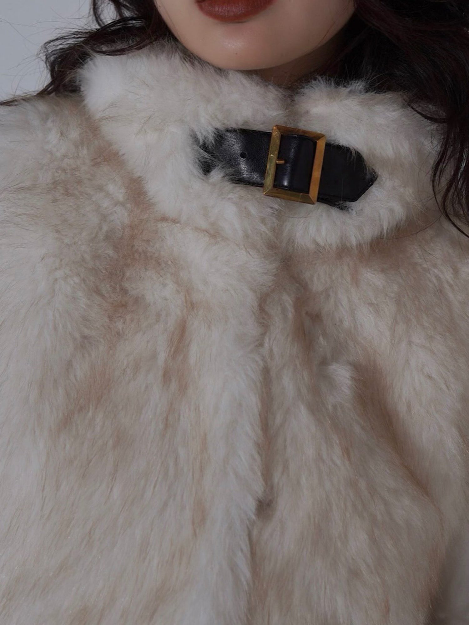 Premium eco fur belted vest | DIANTÉ (ディアンテ)公式通販サイト