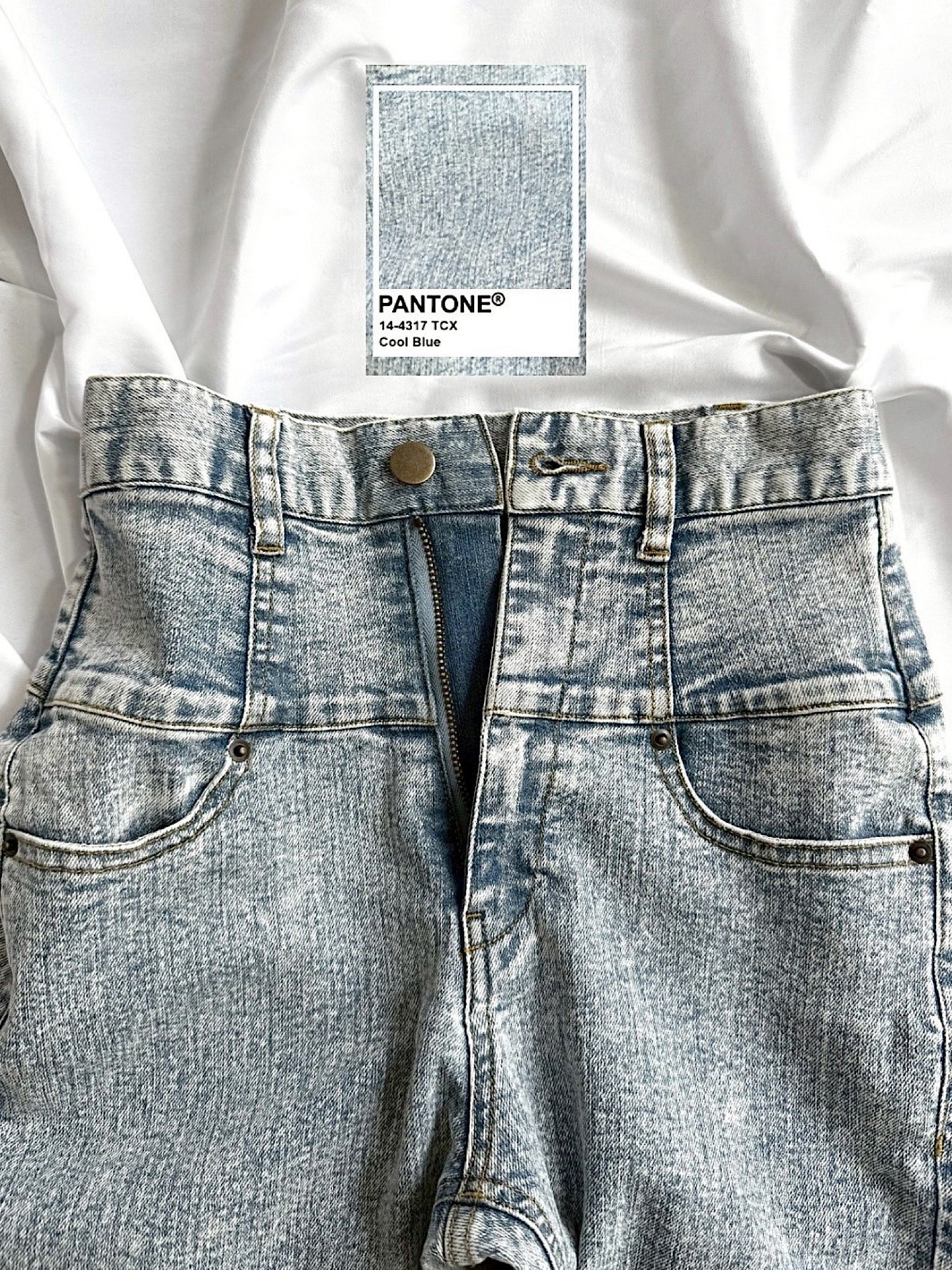 High waist skinny denim