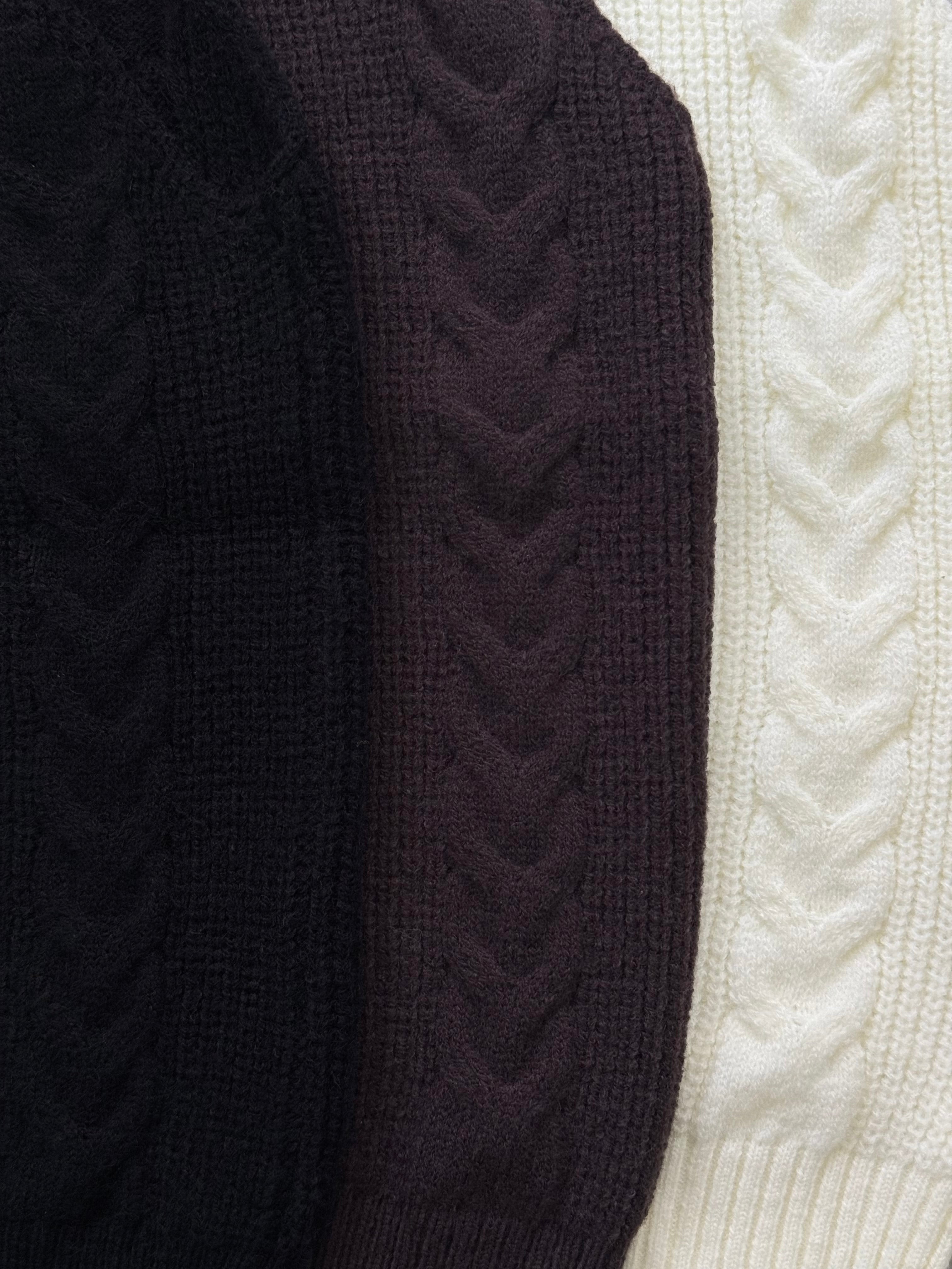 American sleeve cable knit