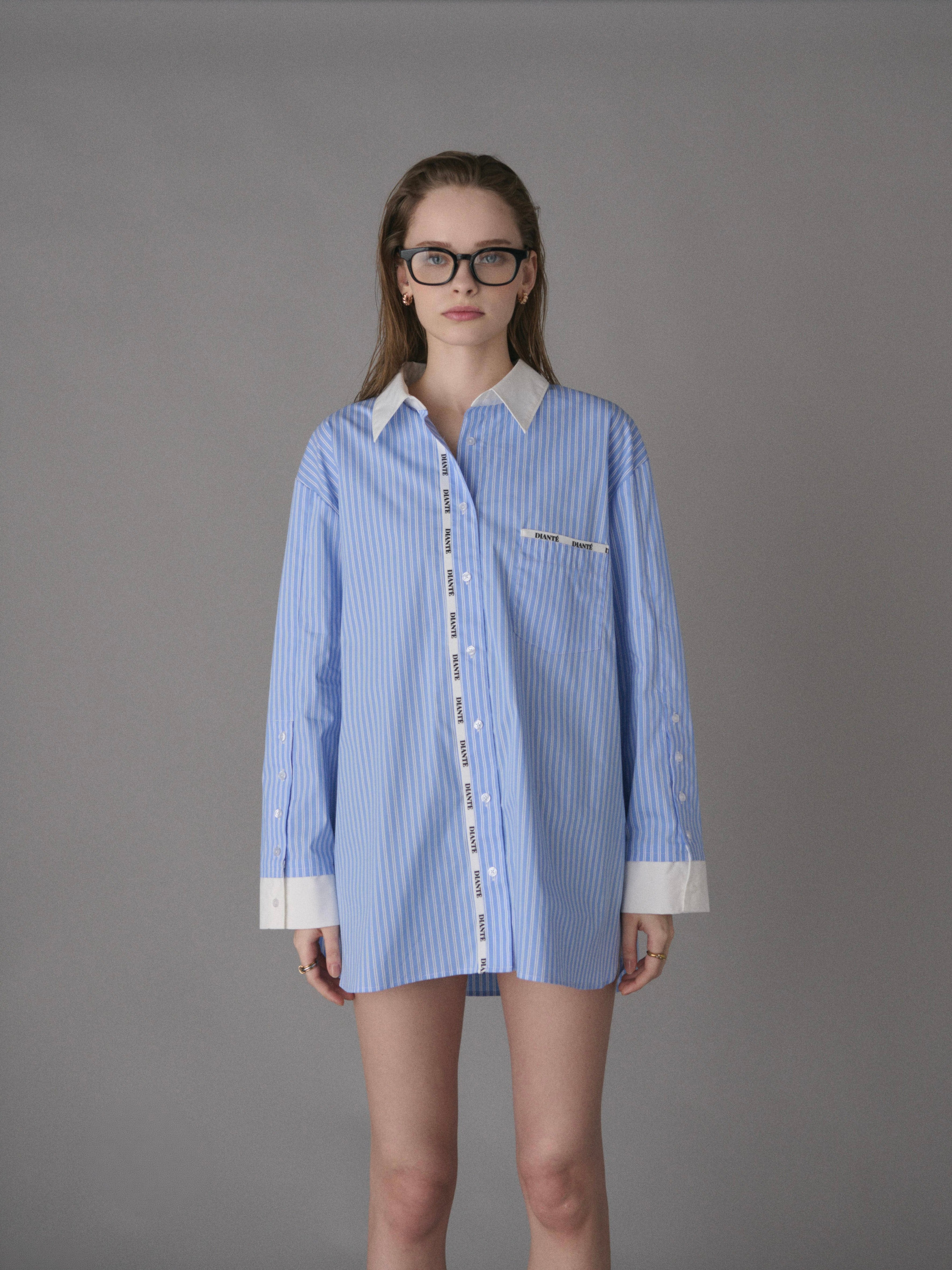 Logo tape loose shirts | DIANTÉ (ディアンテ)公式通販サイト