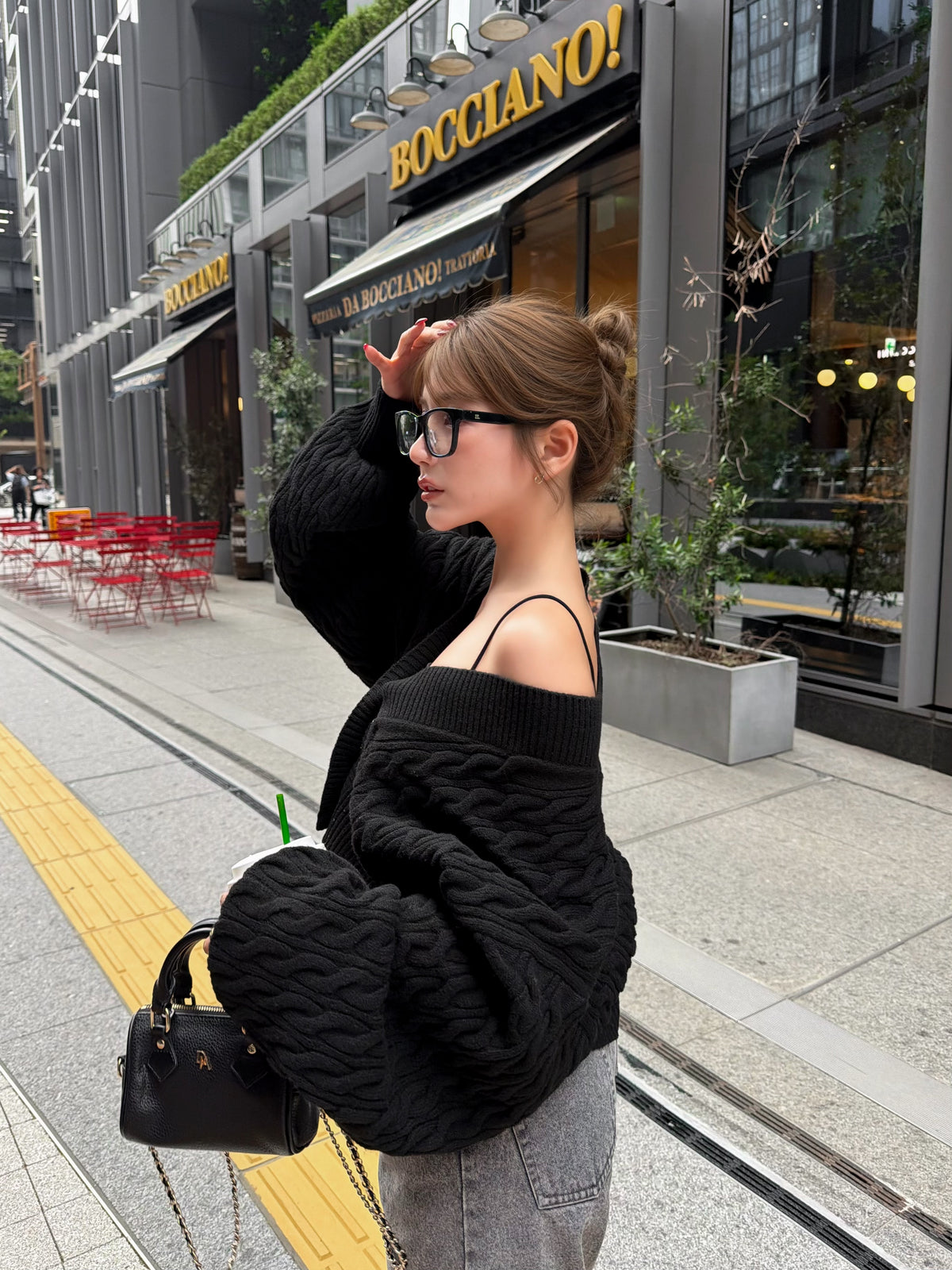 【予約】Bulky cable knit cardigan(SETUP着用可)(10月下旬発送予定)