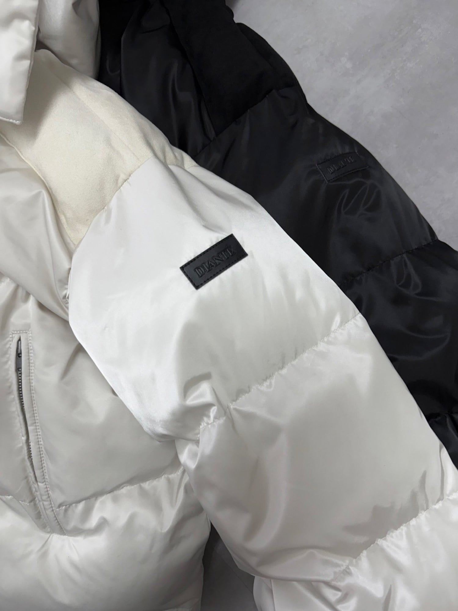 Luster hoodie eco down jacket