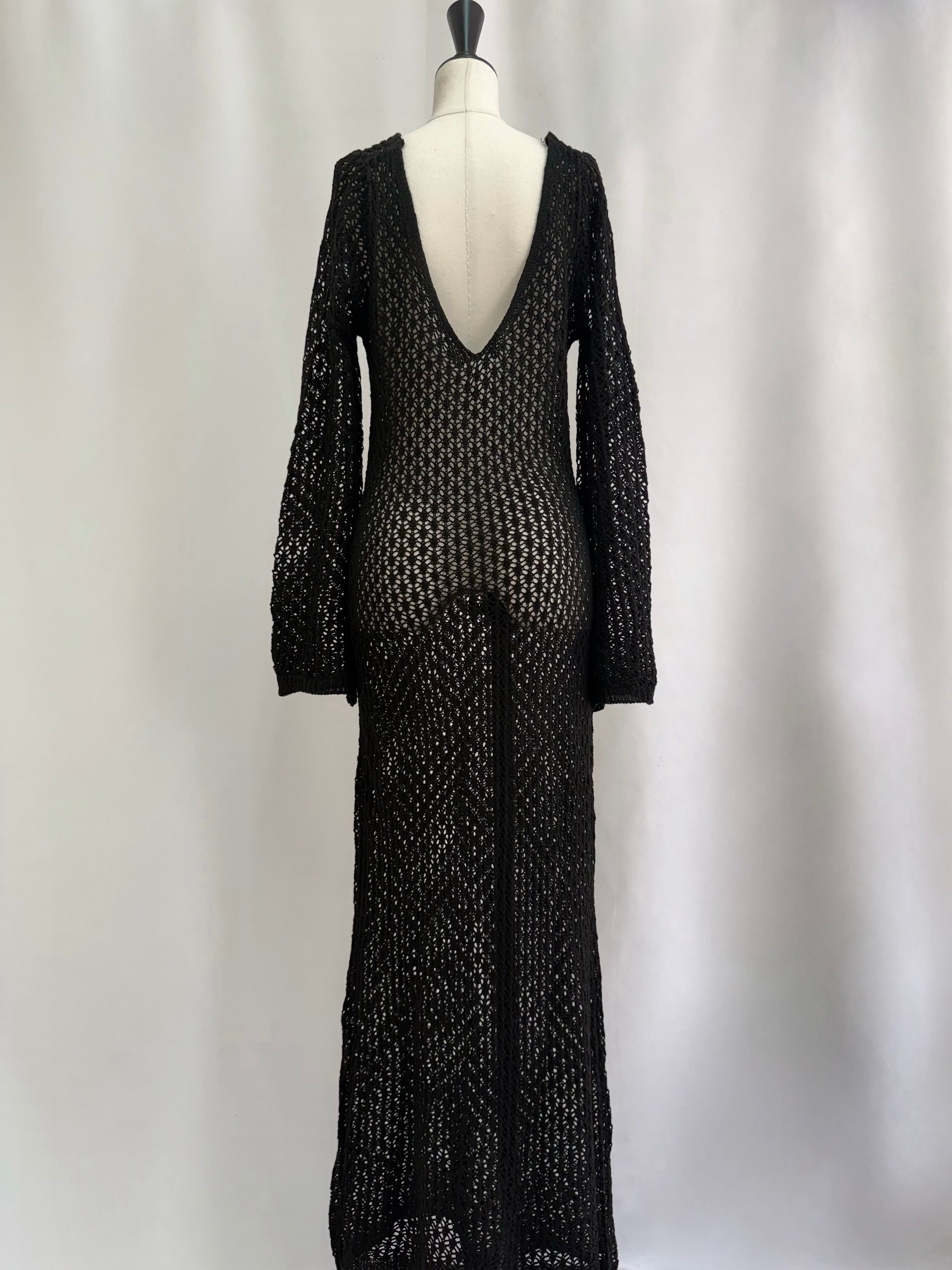 Crochet knit summer dress