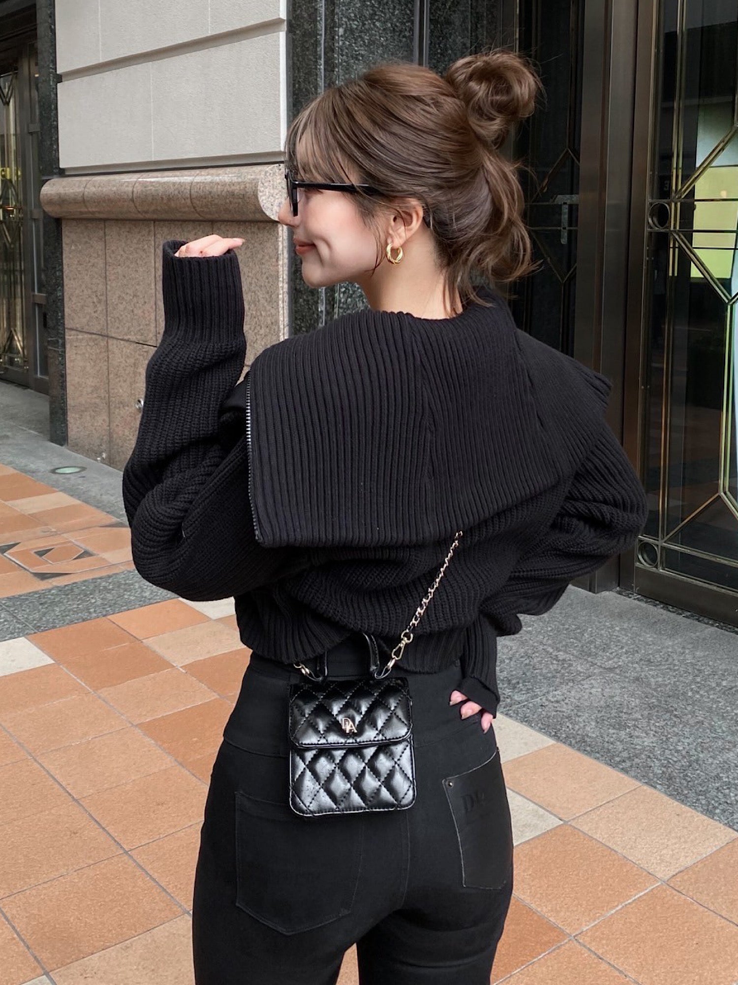 大人気、BIG COLOR KNIT DOCKING PUFFY BLOUSON