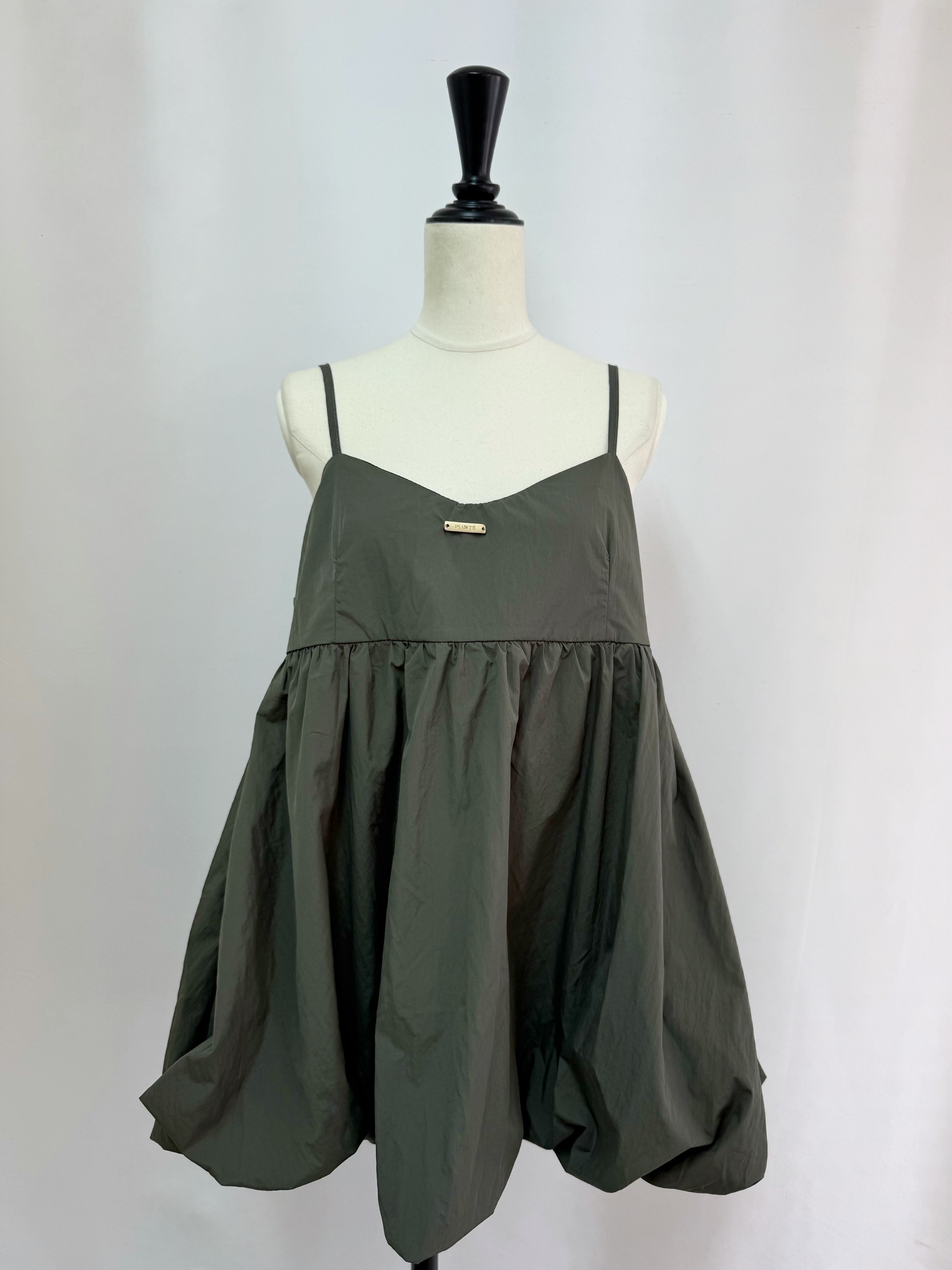 Balloon camisole mini dress