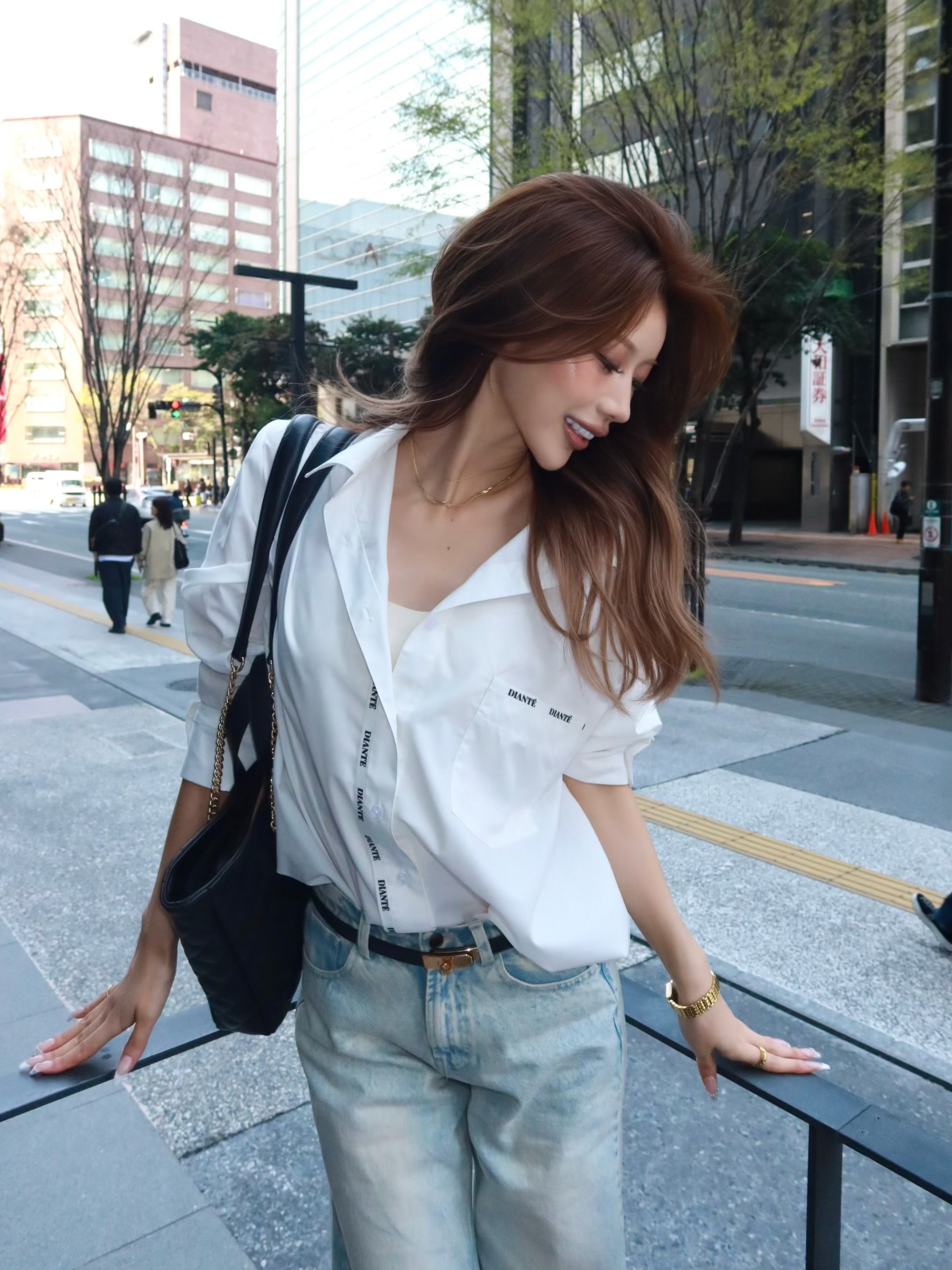 【予約】Logo tape loose shirts(5月下旬発送予定)