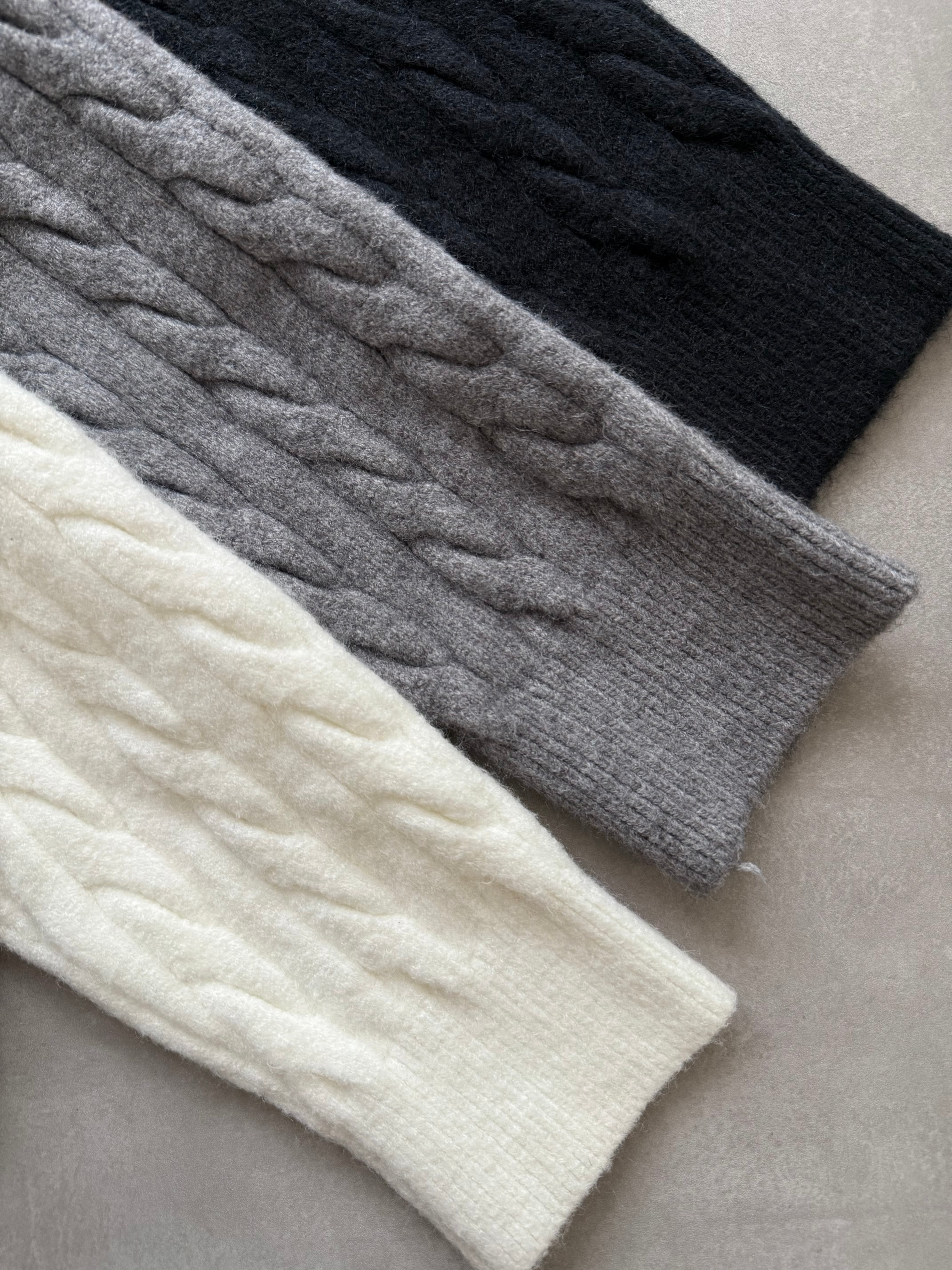 【予約】Cable skipper knit✕Knit shorts SET UP(1月下旬〜2月上旬発送予定)