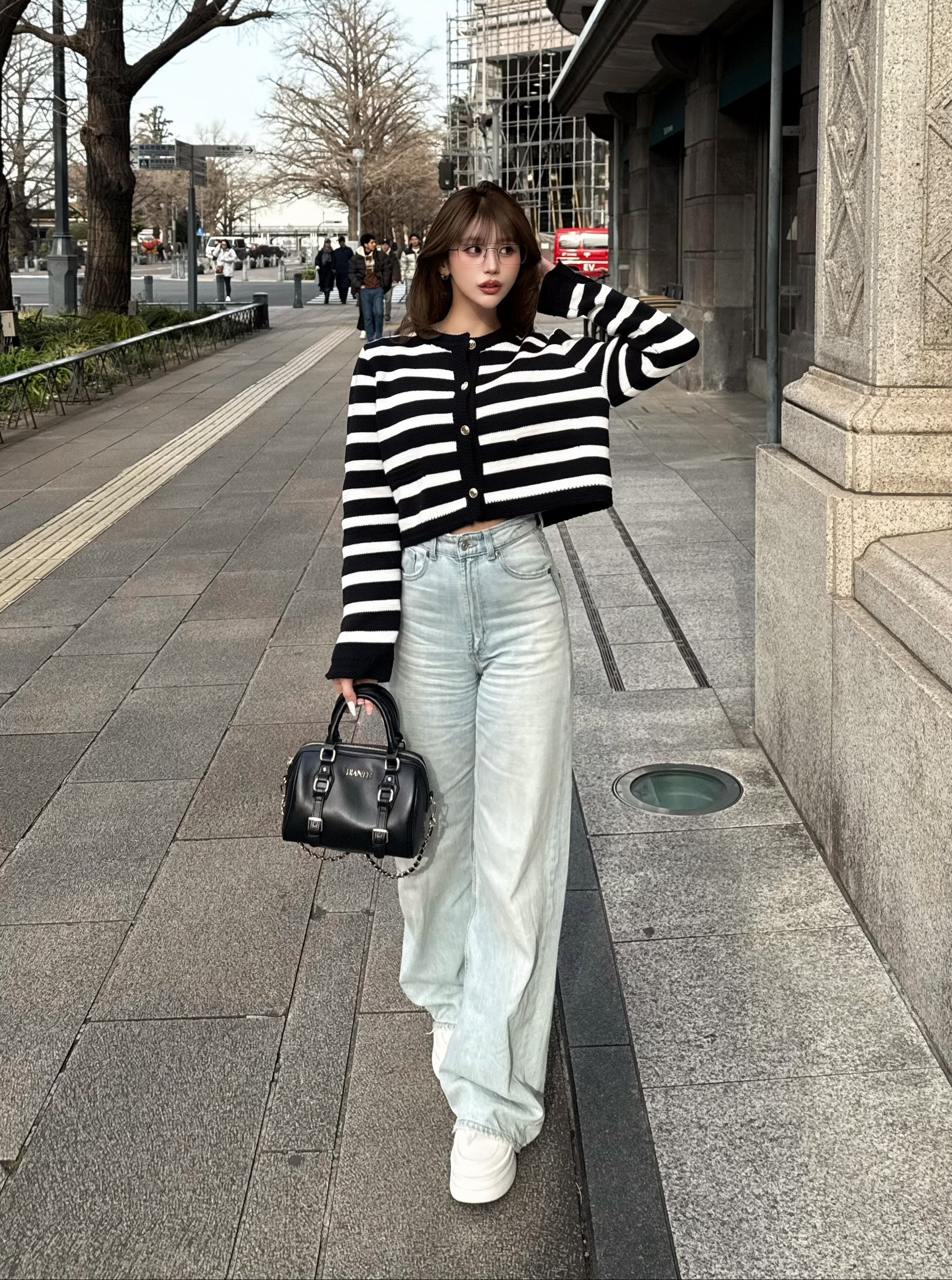 【予約】Chain belted boston bag(4月中旬〜下旬発送予定)