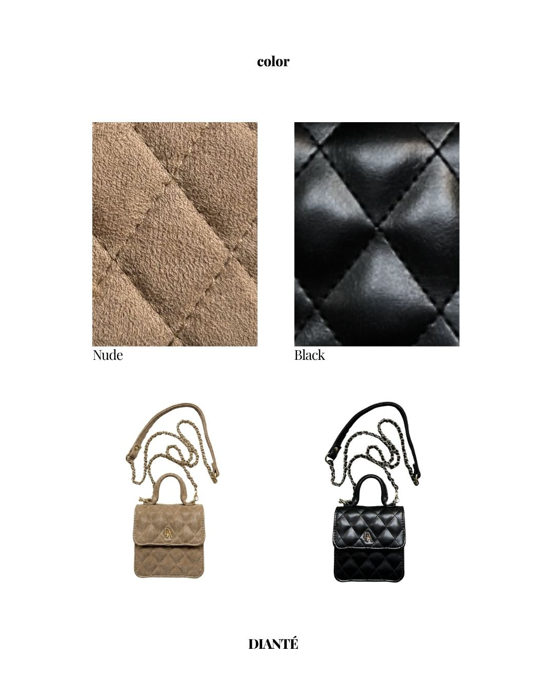 【予約】Quilted leather logo mini bag(11月上旬発送予定)