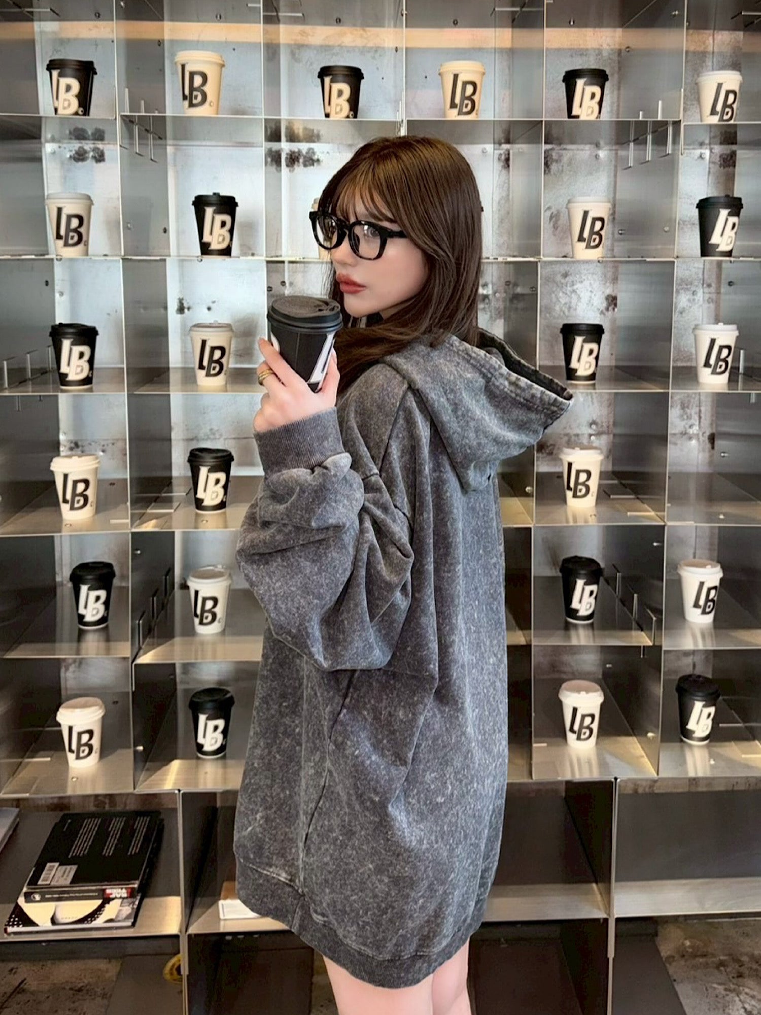 Pigment message sweat hoodie