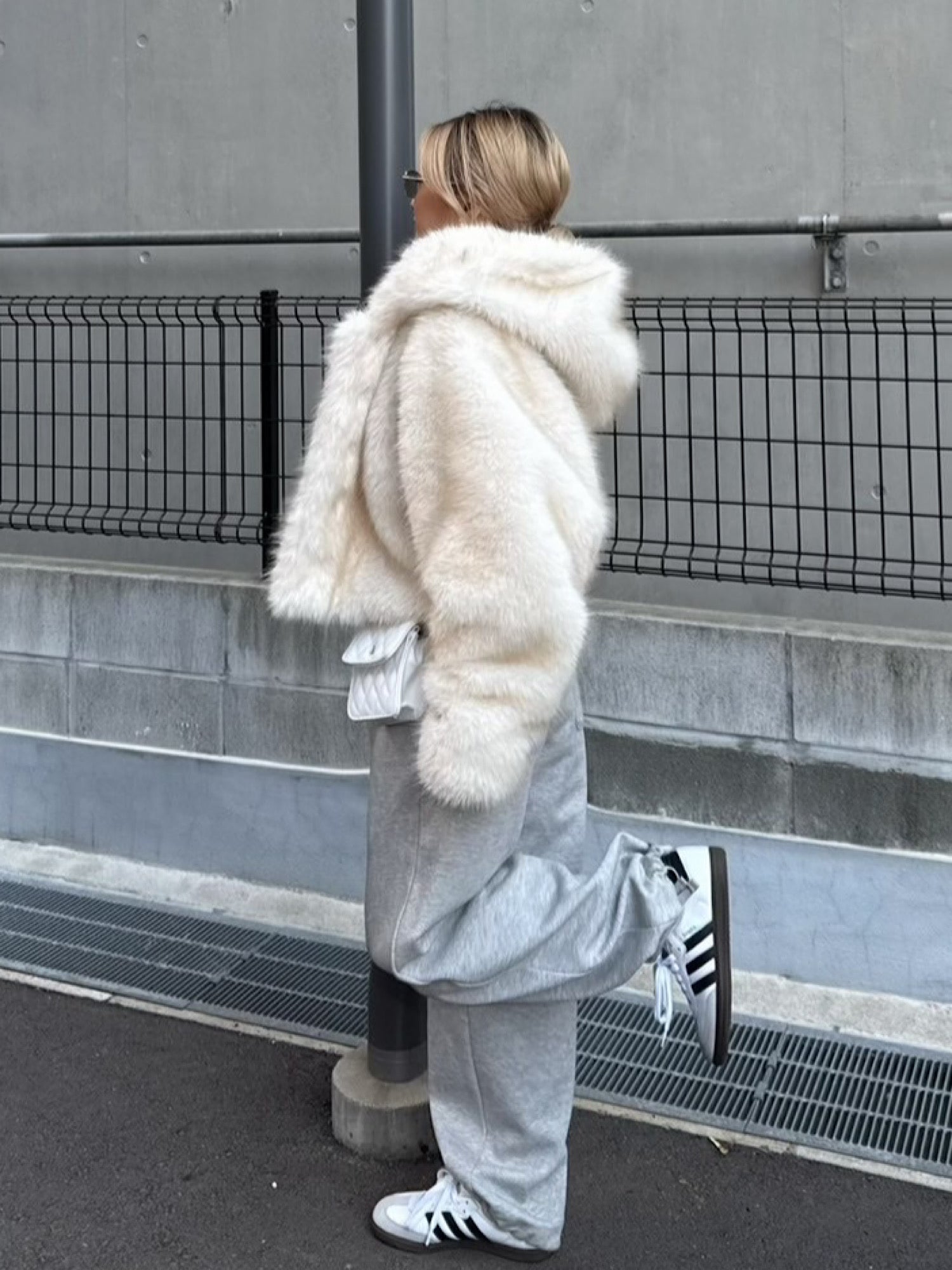 【予約】Premium eco fur hoodie coat(11月中旬〜下旬発送予定)