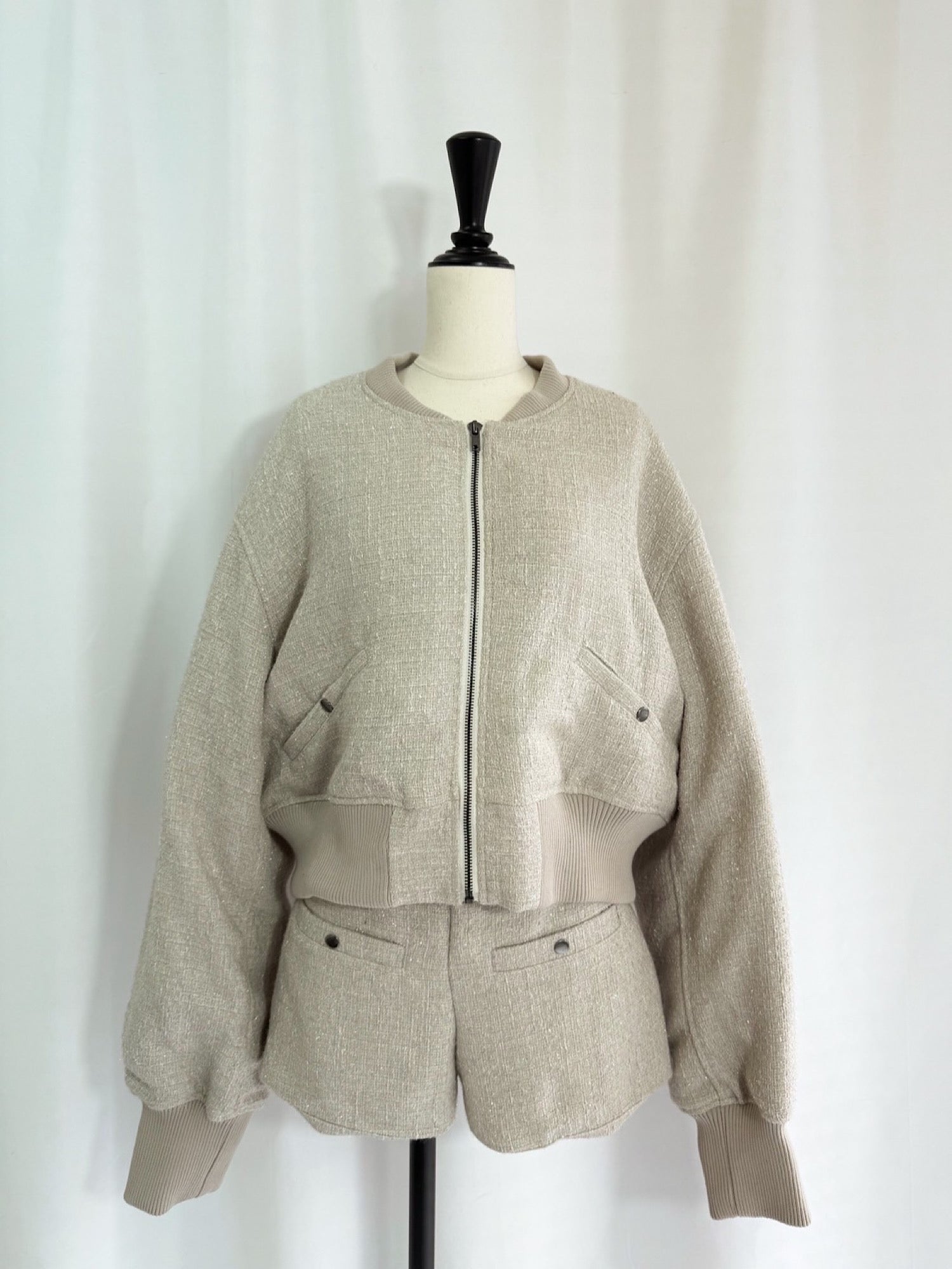 Classic tweed blouson