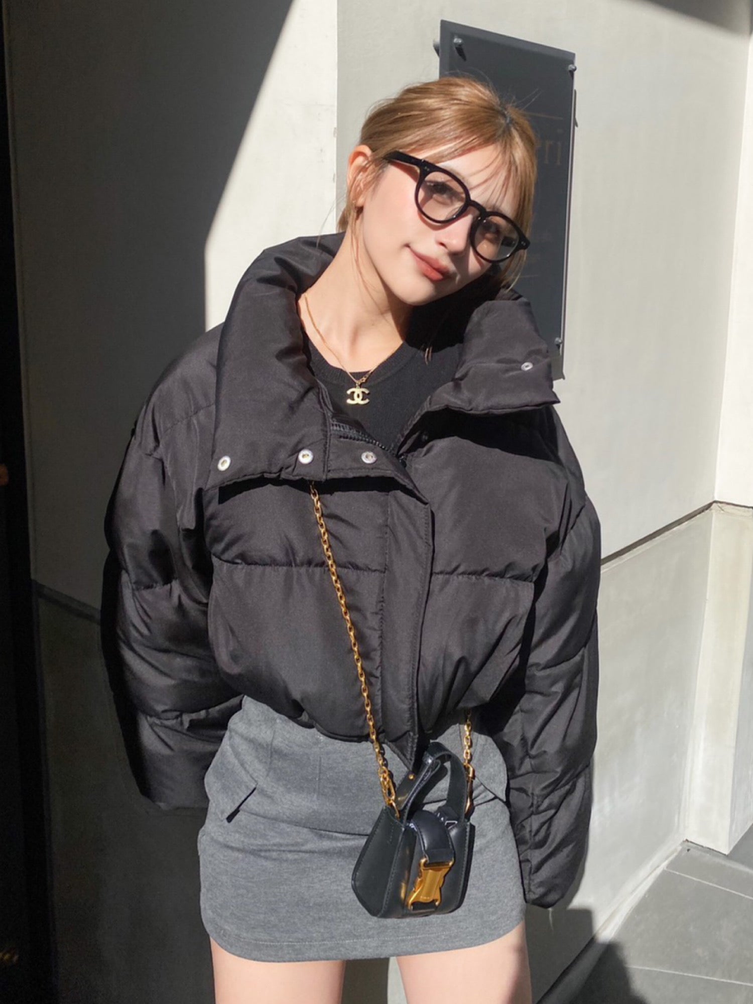 Stand neck down jacket