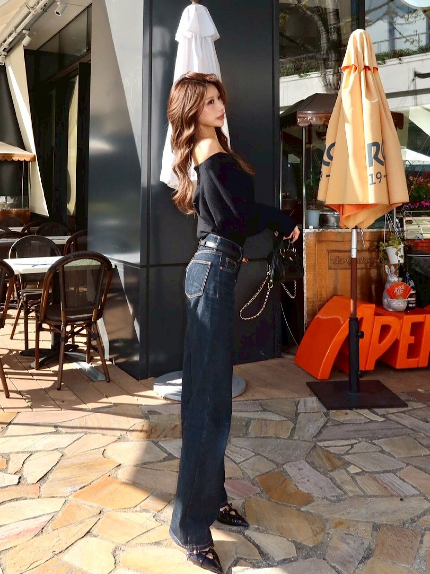 【予約】loose off shoulder knit tops(2月上旬〜中旬発送予定)