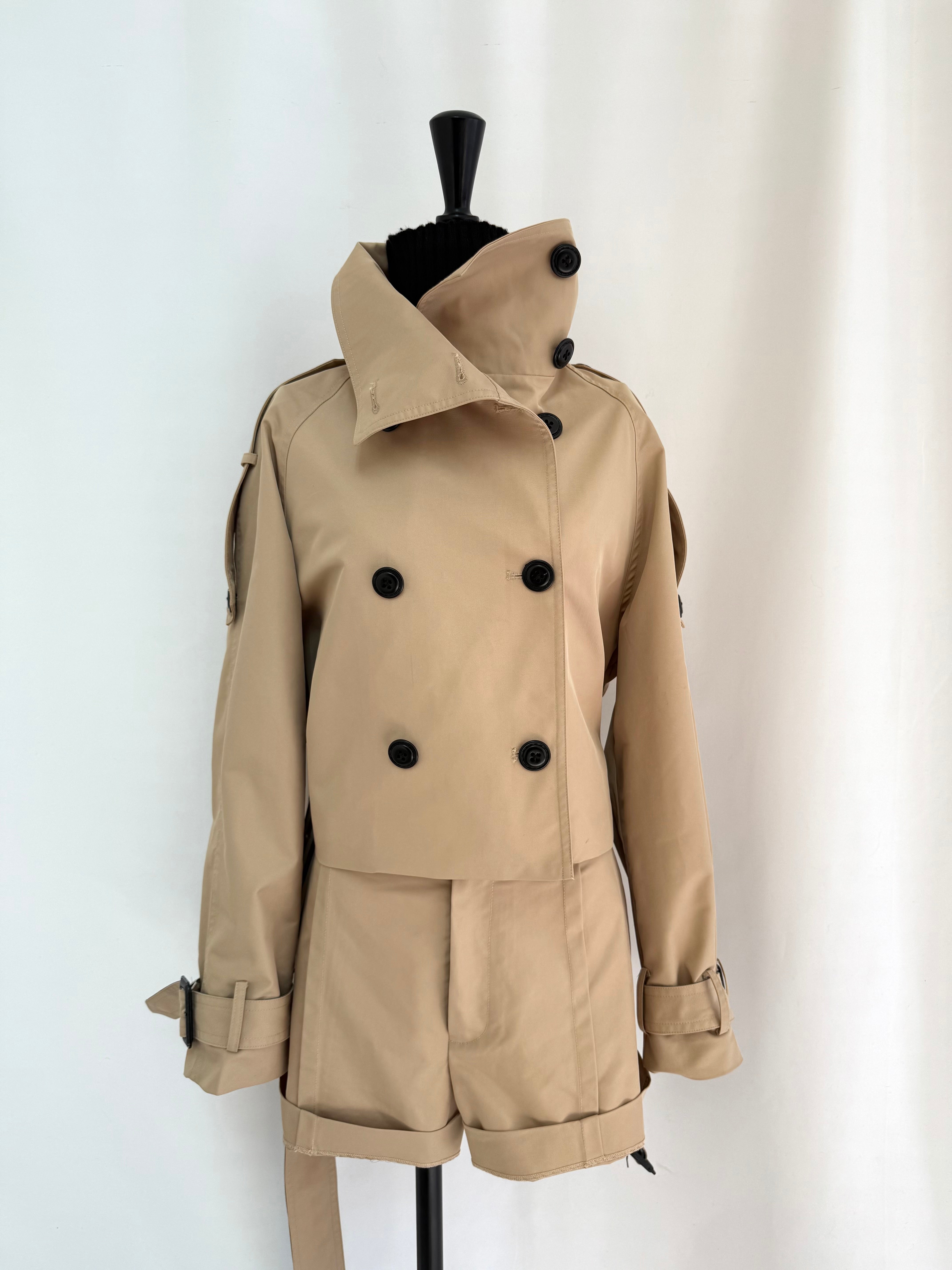 【予約】Raglan sleeve short trench coat(4月上旬〜中旬発送予定)