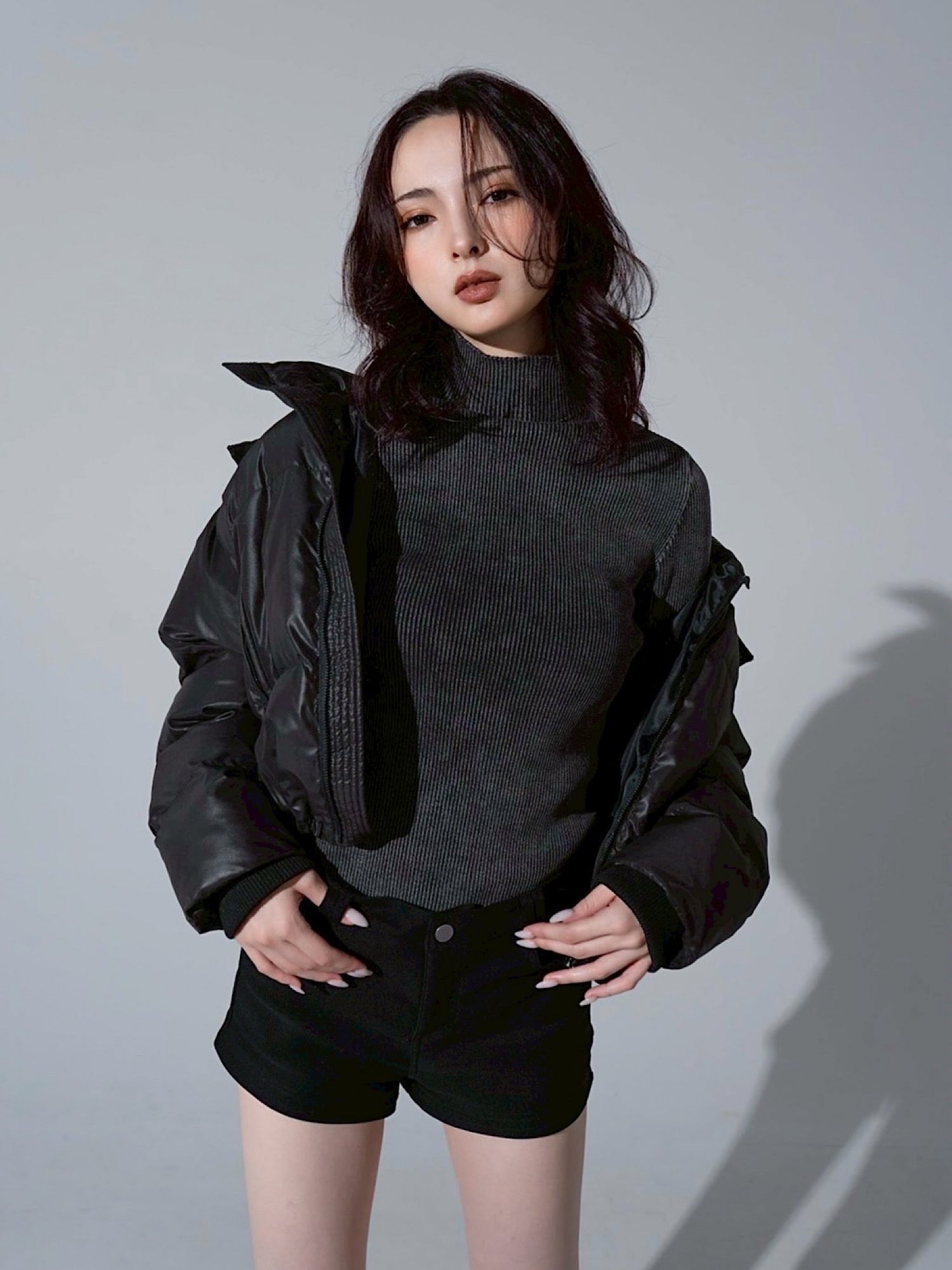 Luster hoodie eco down jacket