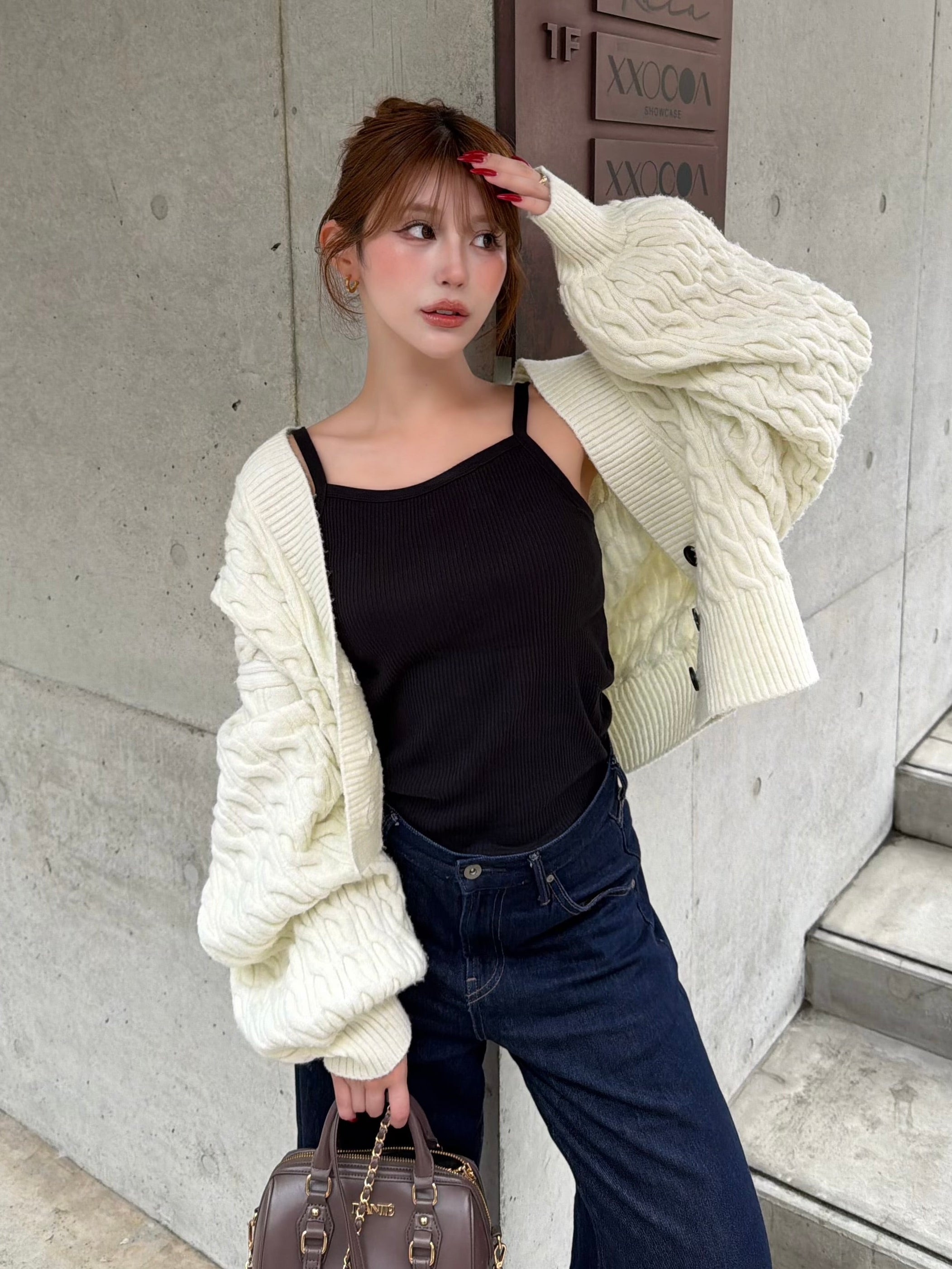 Bulky cable knit cardigan | DIANTÉ (ディアンテ)公式通販サイト