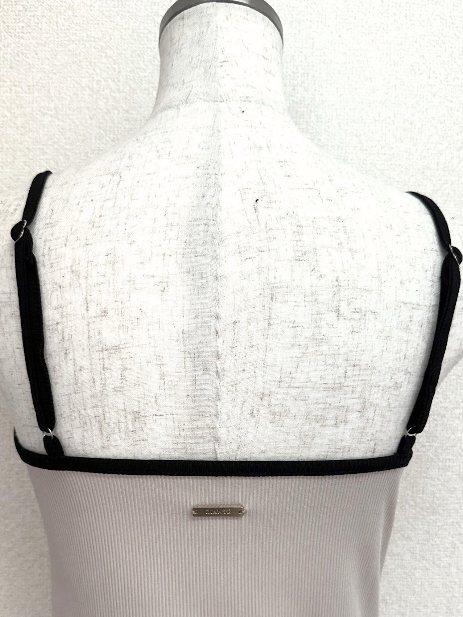 Bicolor piping cami-dress