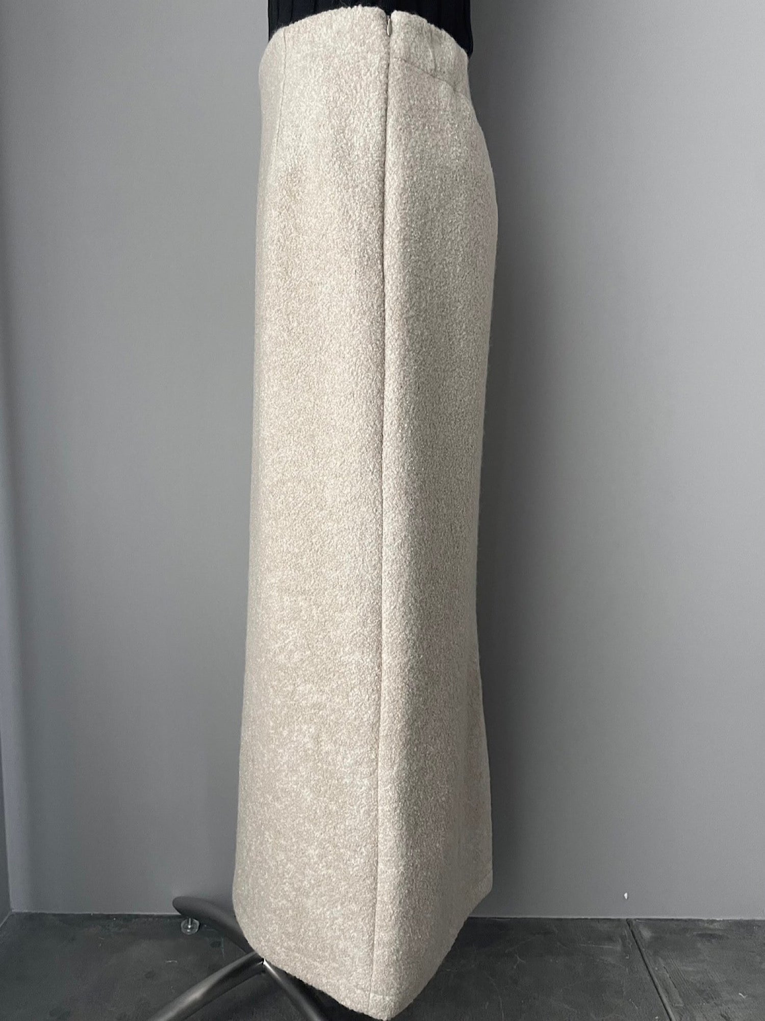 Wool brend bouclé skirt