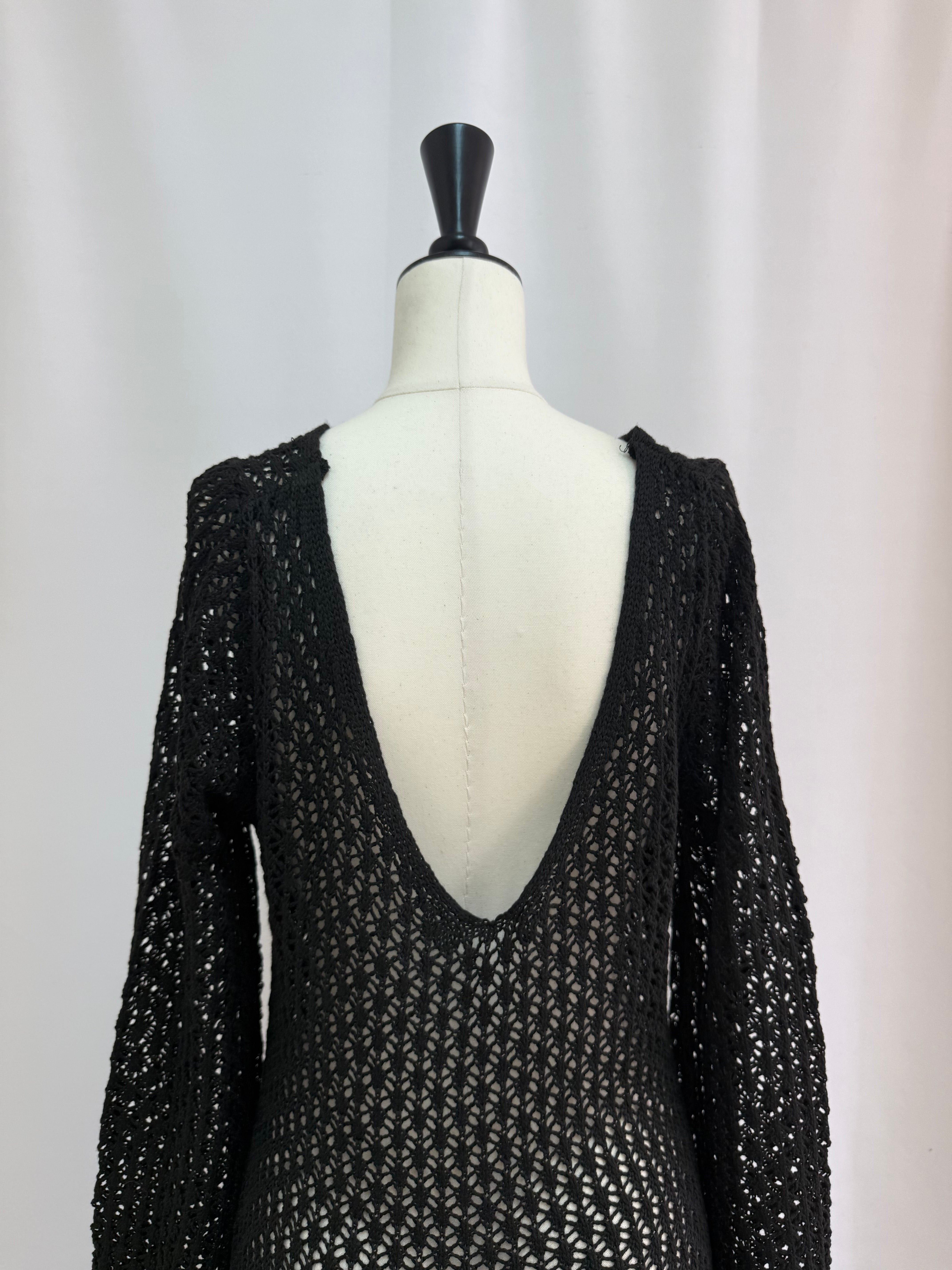 Crochet knit summer dress