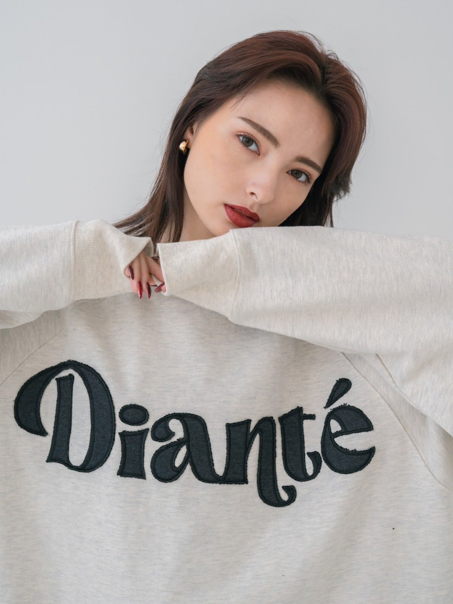 【予約】Fancy logo over sweat tops（11月上旬～中旬発送予定）