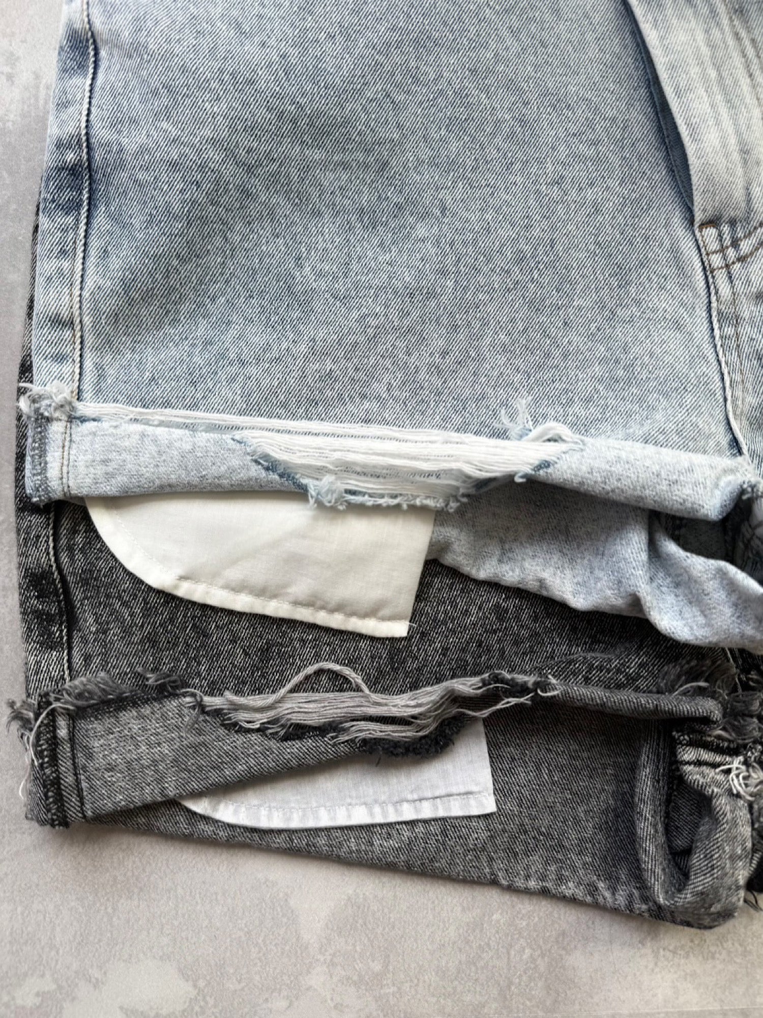Waist design denim shorts
