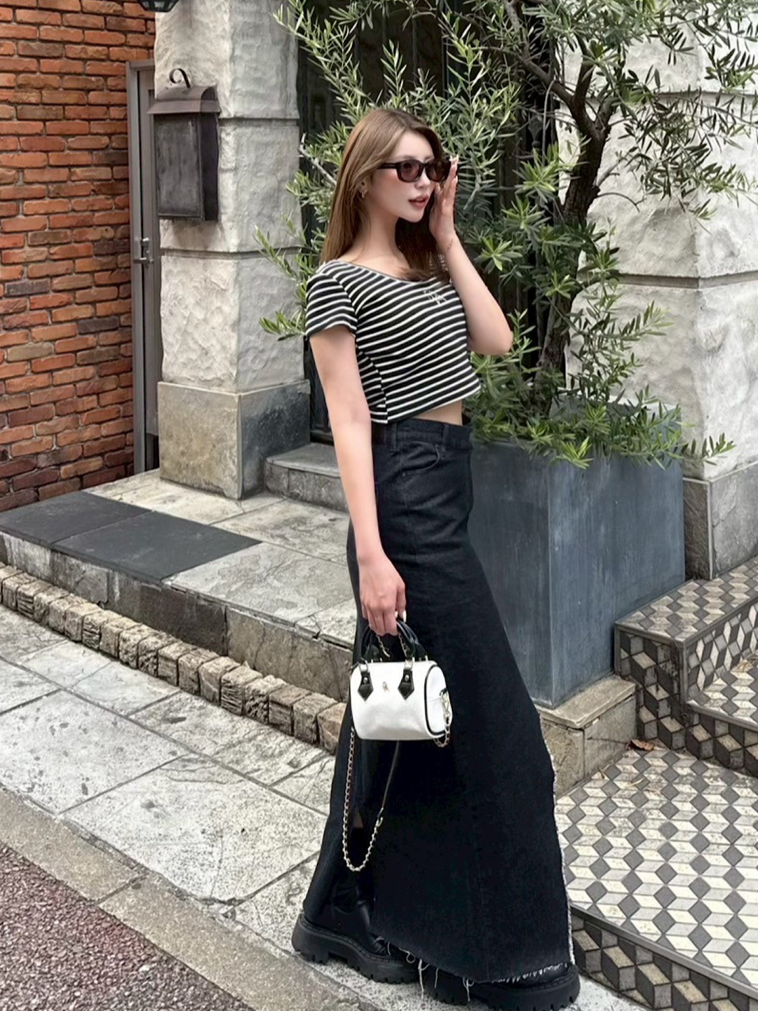 DIANTE デニム スカート スリット REMAKE DENIM SKIRT