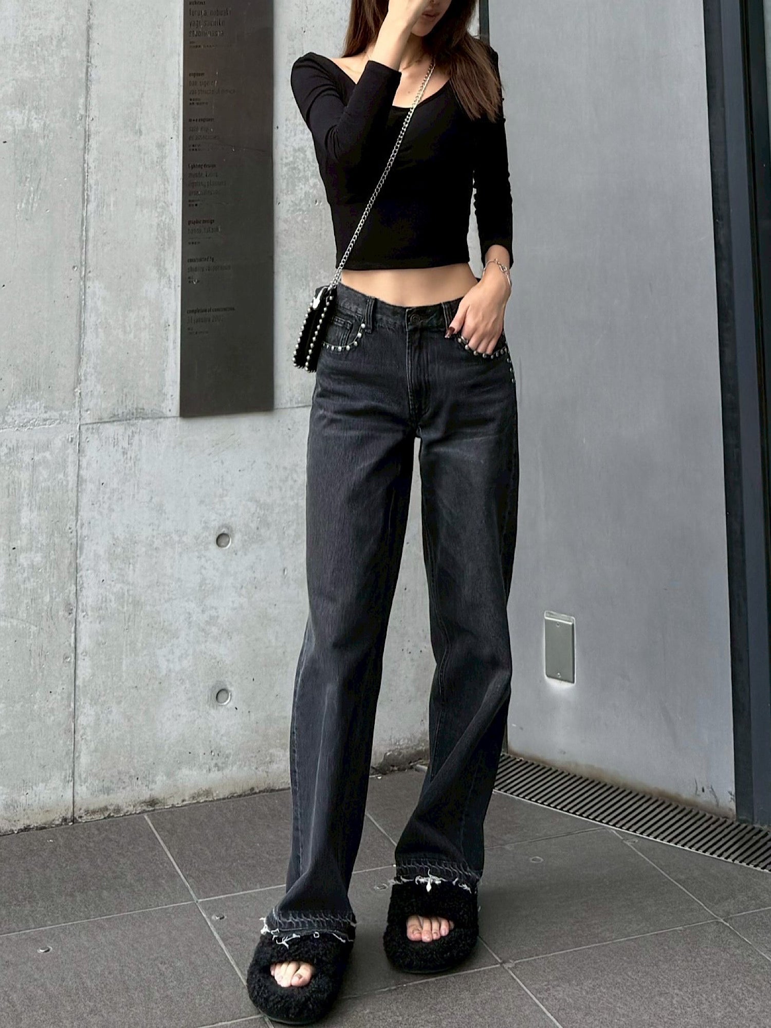 【予約】Rivet design loose denim(10月下旬〜11月上旬発送予定)
