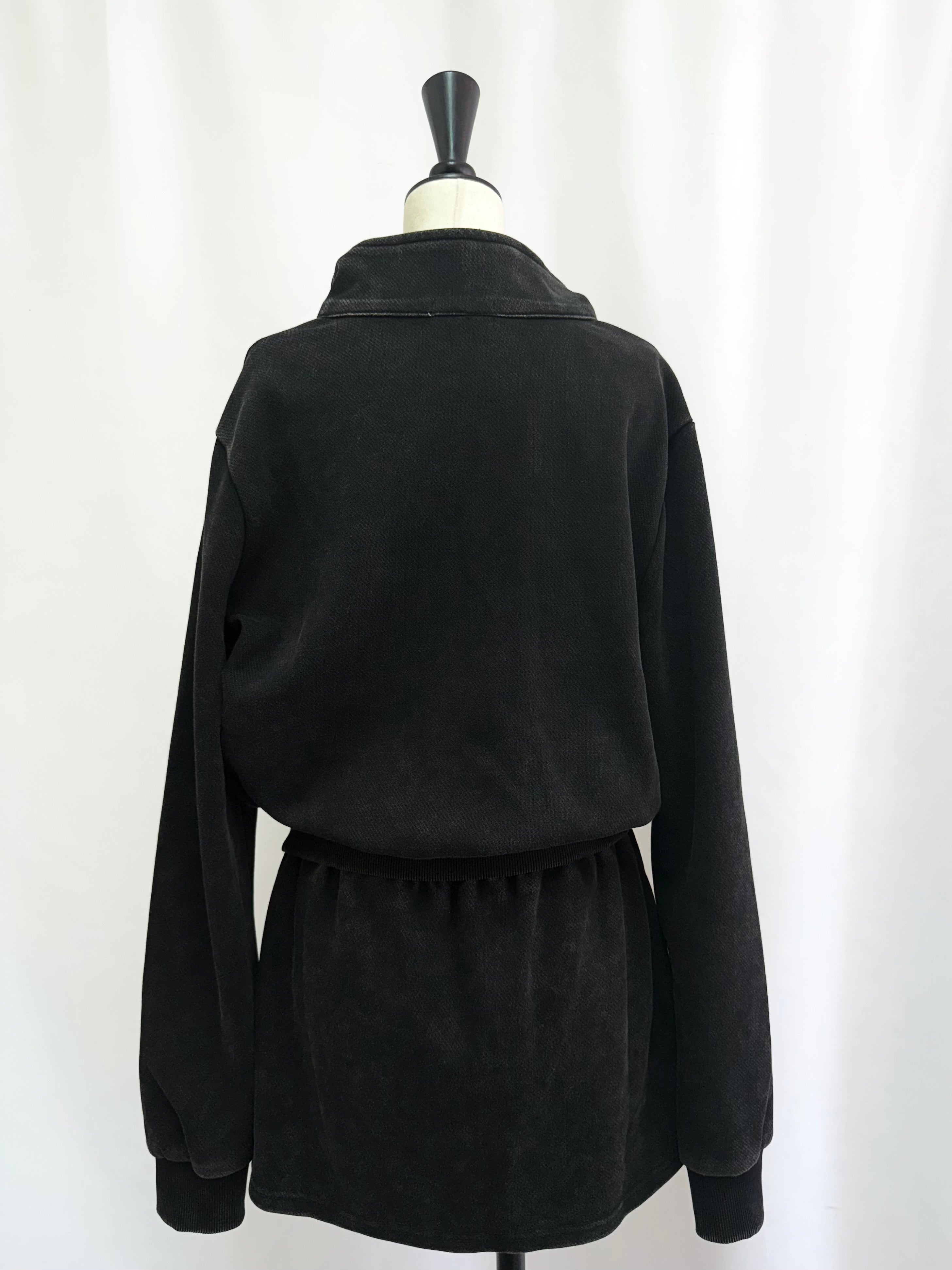 Fade sweat blouson✕skirt set up