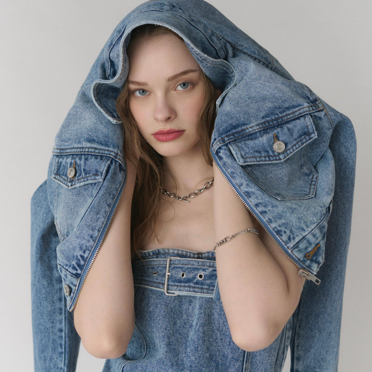 Fade denim zip up jacket | DIANTÉ (ディアンテ)公式通販サイト