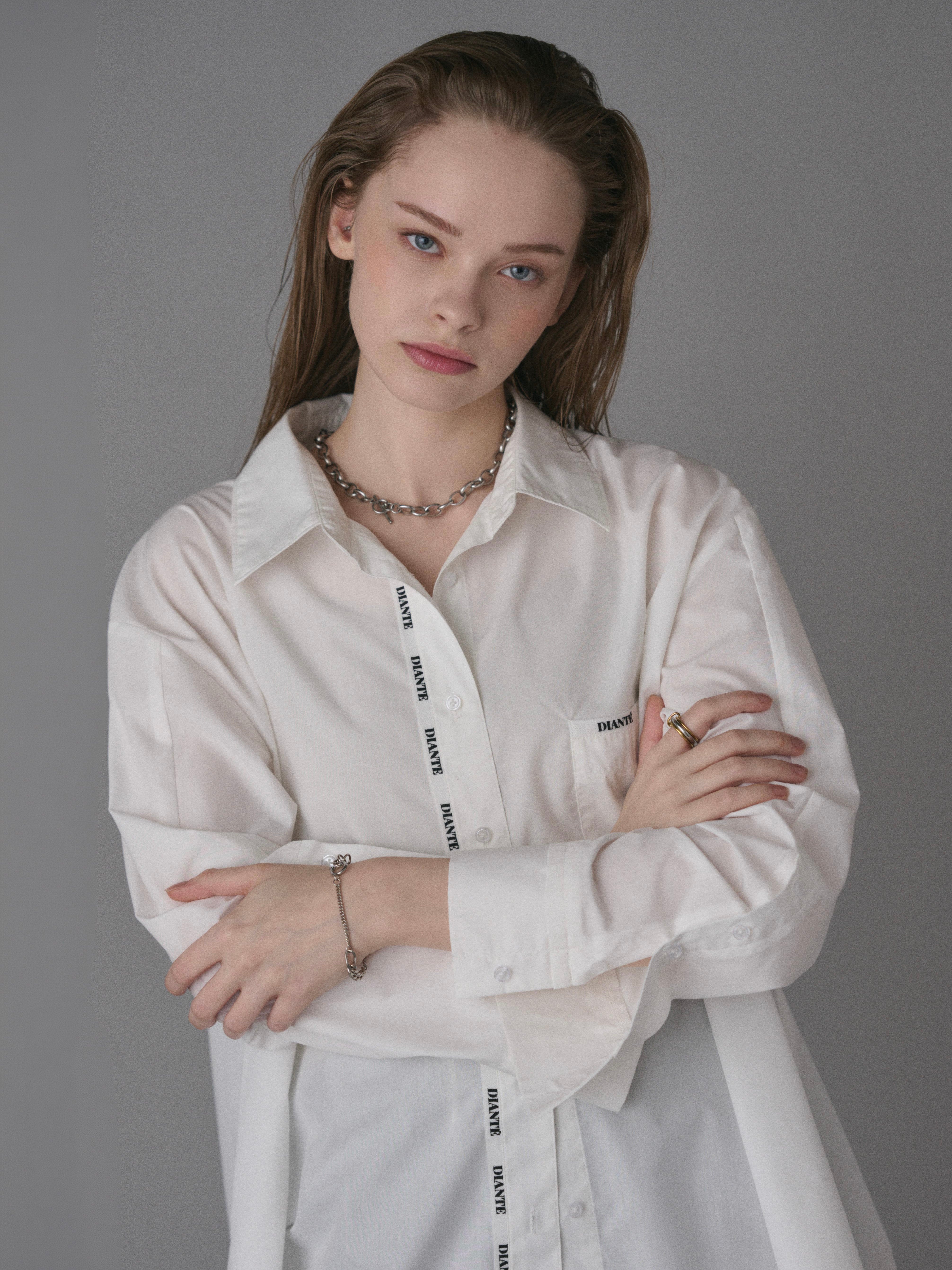 Logo tape loose shirts | DIANTÉ (ディアンテ)公式通販サイト
