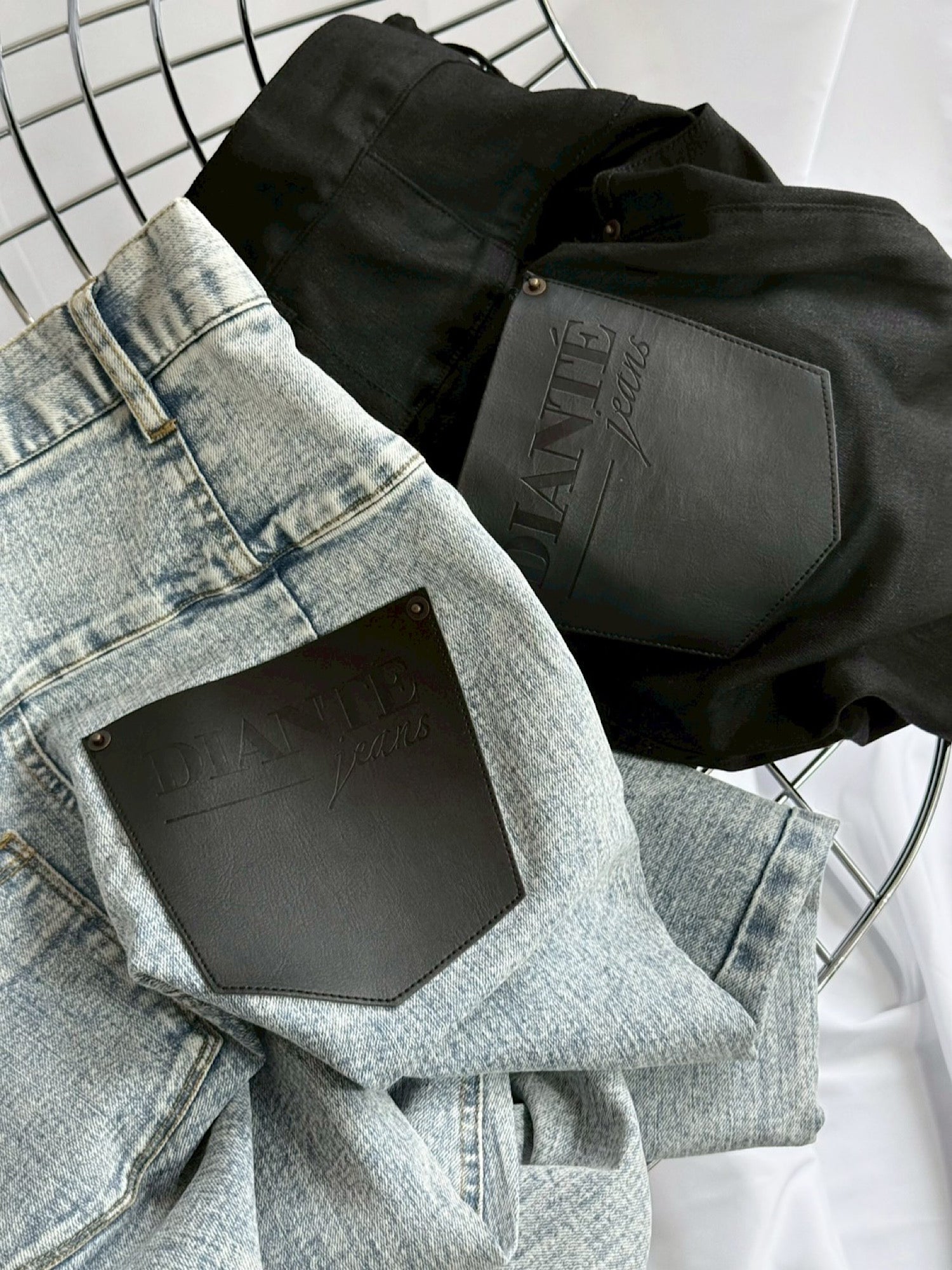 High waist skinny denim