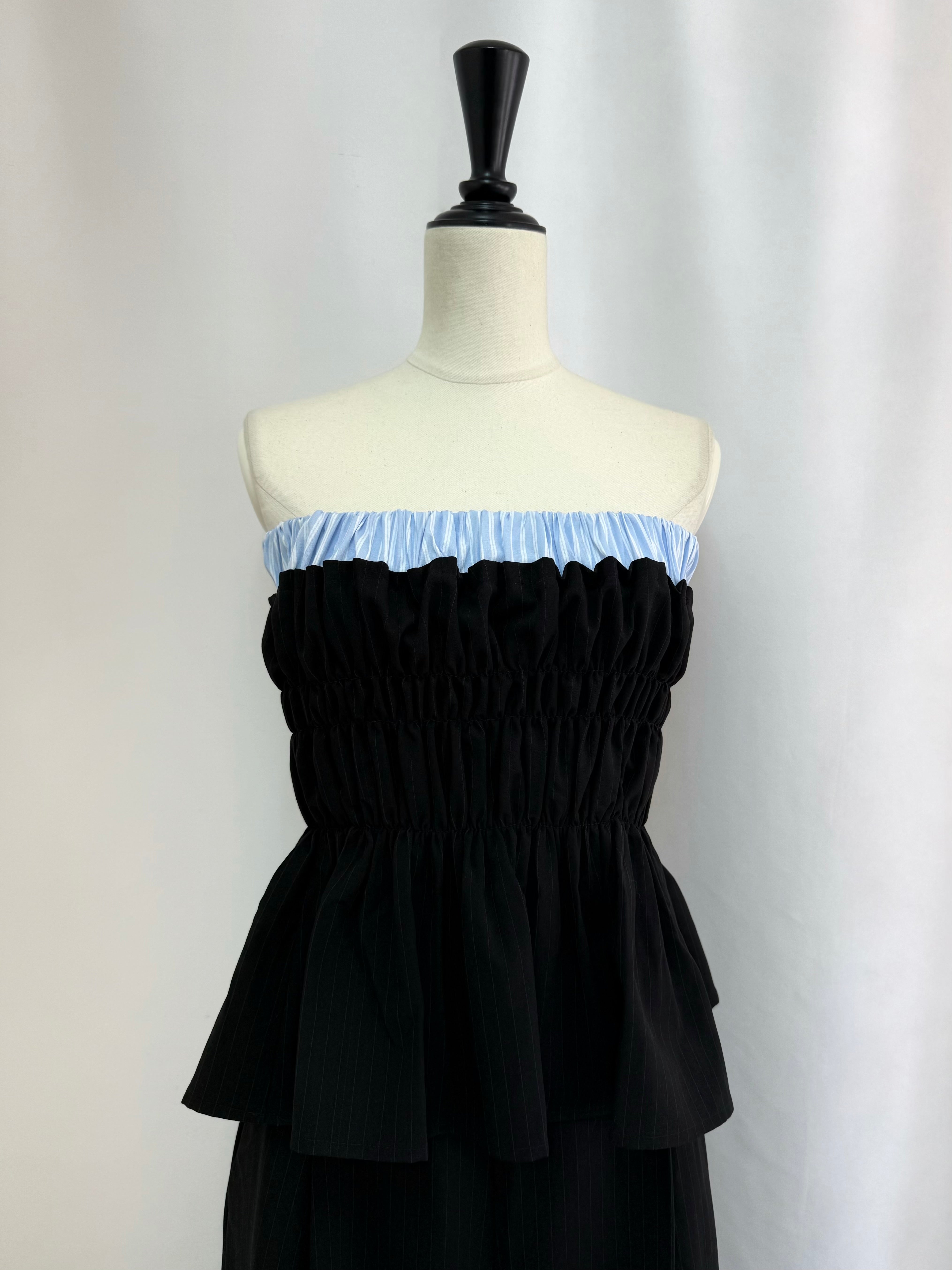 【予約】Layered peplum bare top(SETUP着用可)(BEG 9月下旬発送予定)