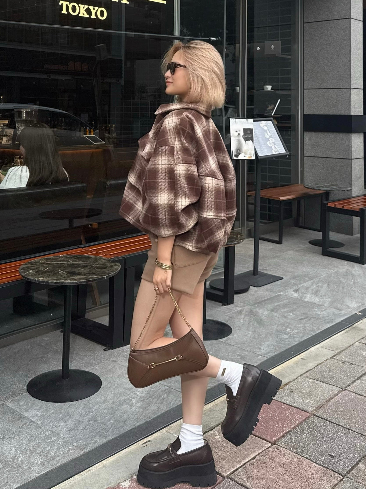 Big pocket flannel shirt/jacket