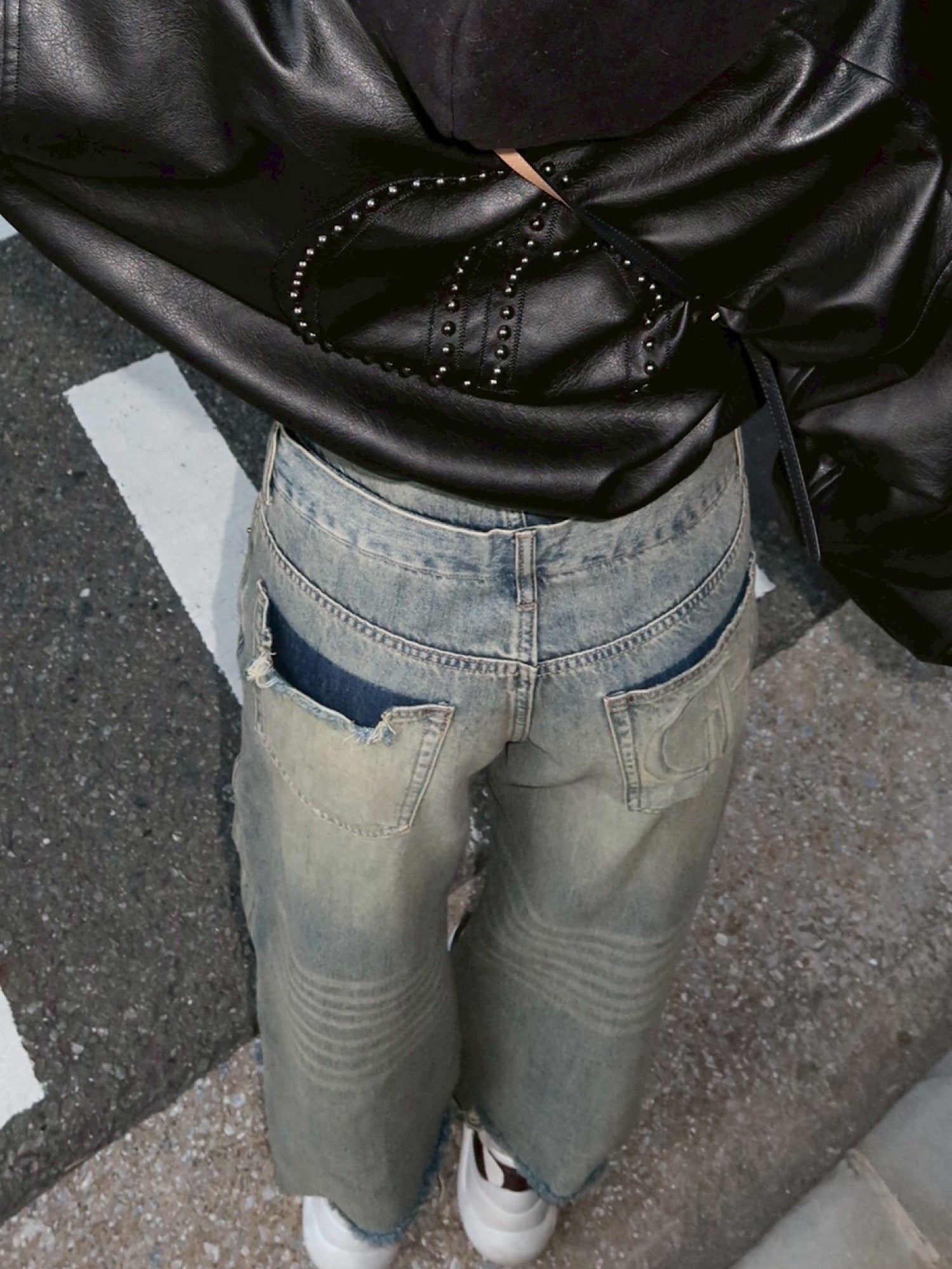 【予約】DD studs eco leather blouson(11月下旬〜中旬発送予定)