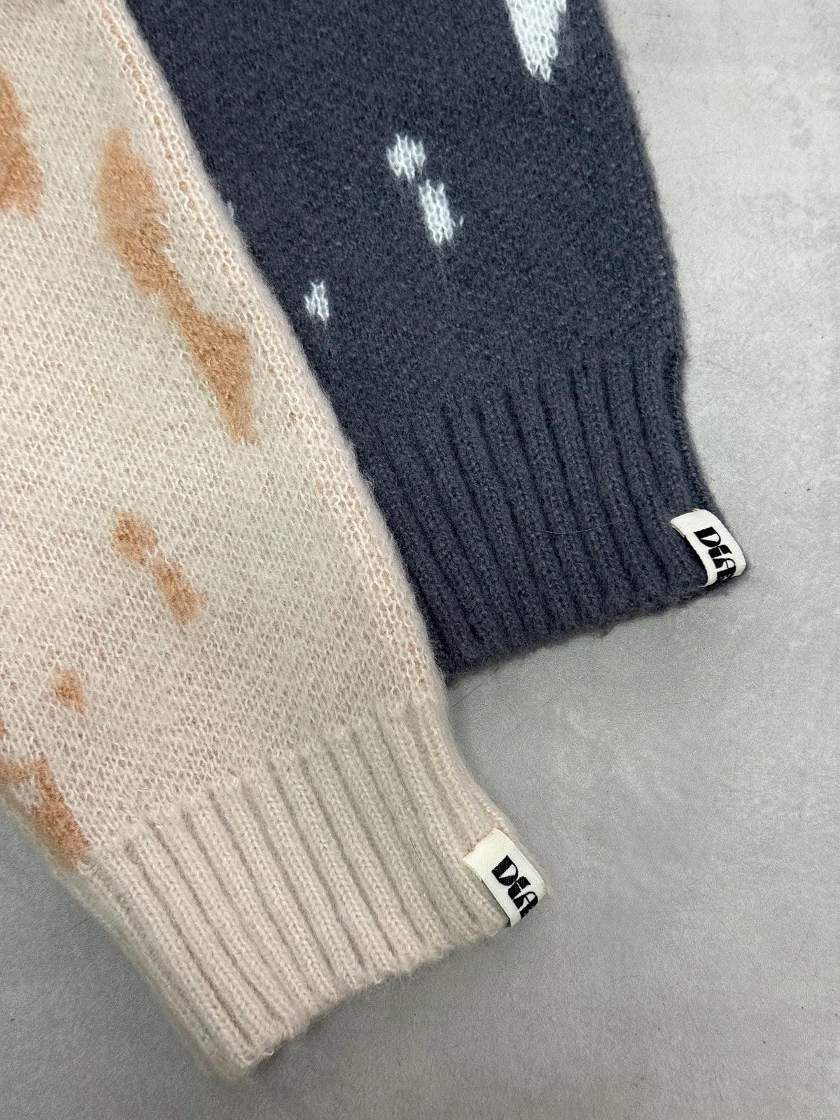 Marble shaggy loose knit
