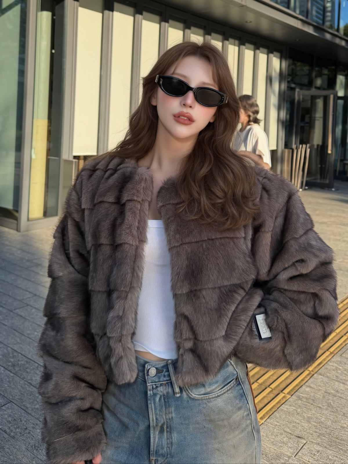 【予約】Premium eco fur switching coat(10月上旬〜11月中旬発送予定)