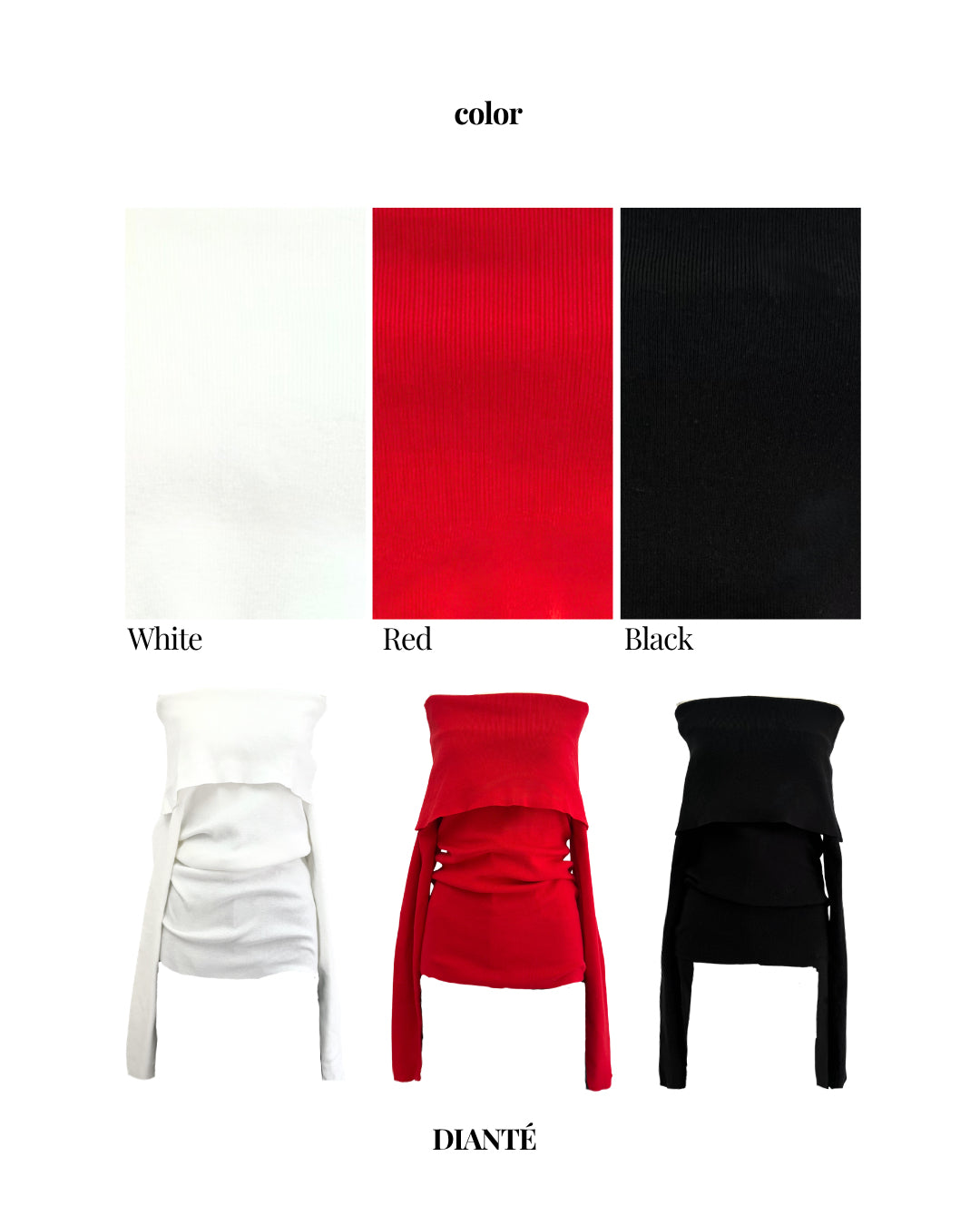 Loose flap off shoulder knit