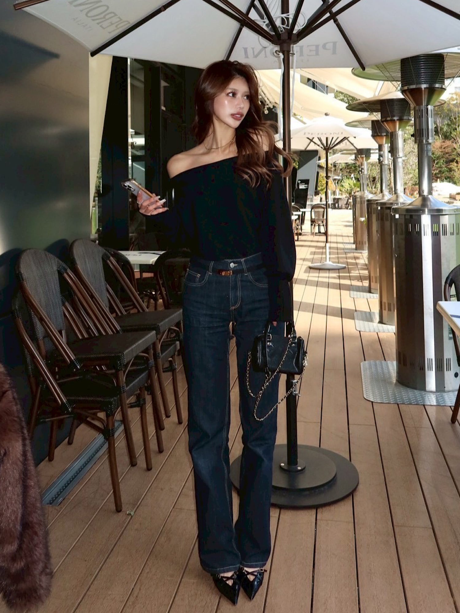 【予約】loose off shoulder knit tops(2月上旬〜中旬発送予定)