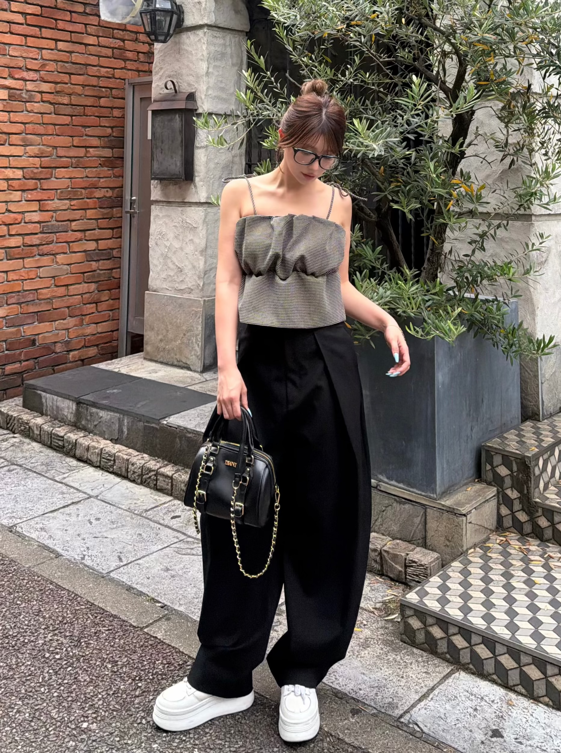 小物 DIANTE CHAIN BELTED BOSTON BAG BLACK Chain belted boston bag | DIANTÉ (ディアンテ)公式通販サイト
