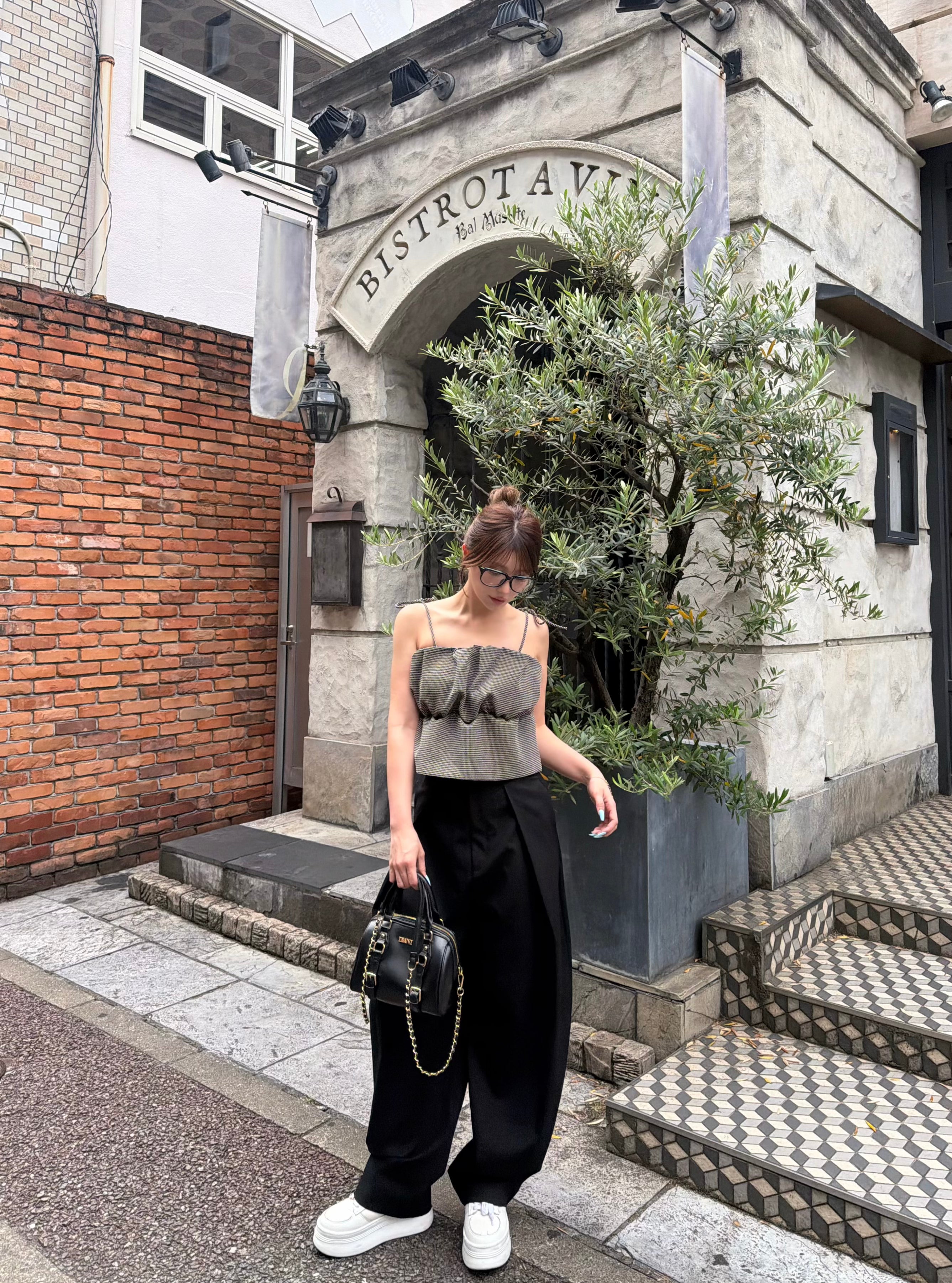 【予約】Chain belted boston bag(8月上旬発送予定)
