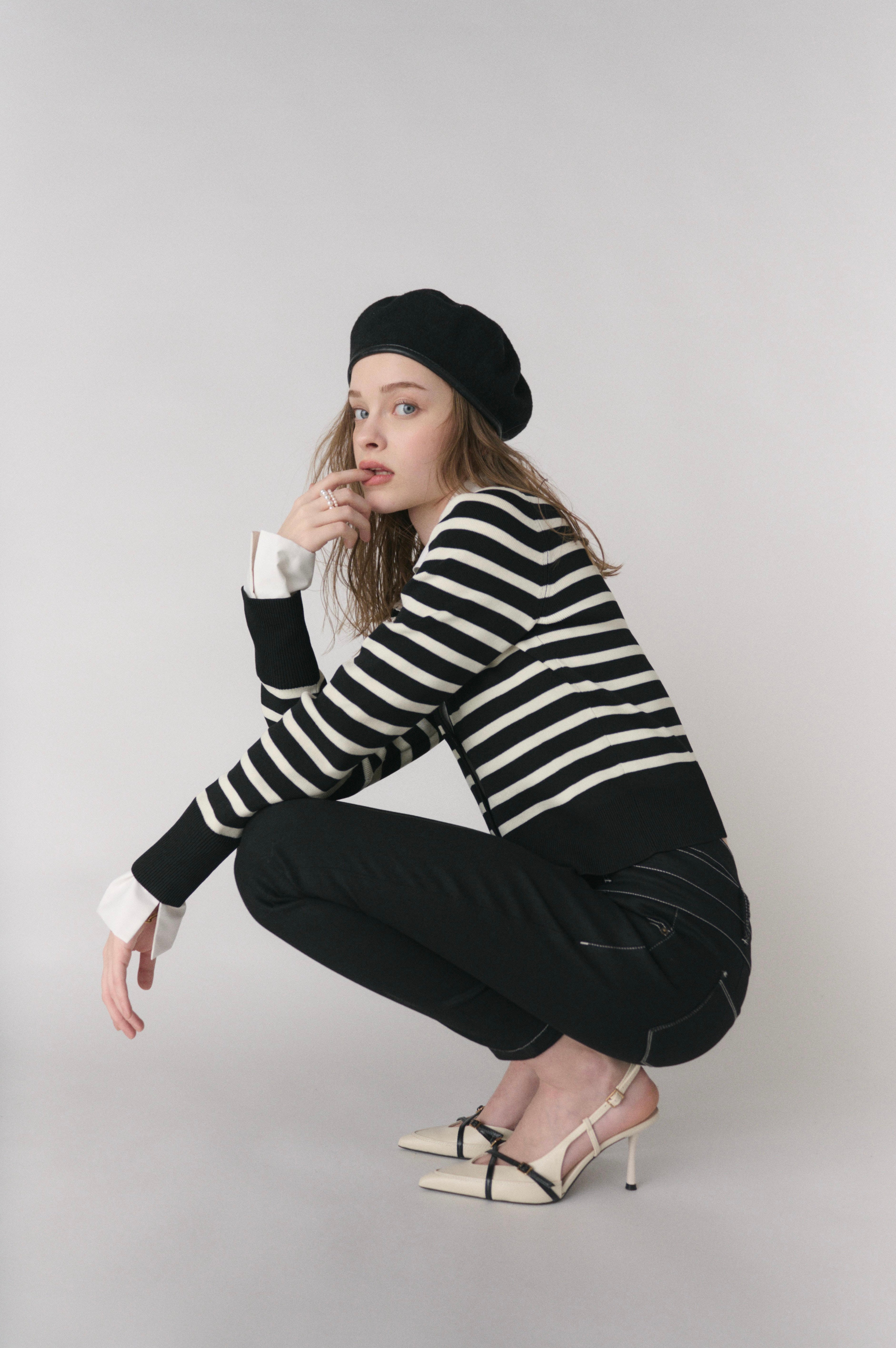 Shirts layered cardigan tops(SETUP着用可)