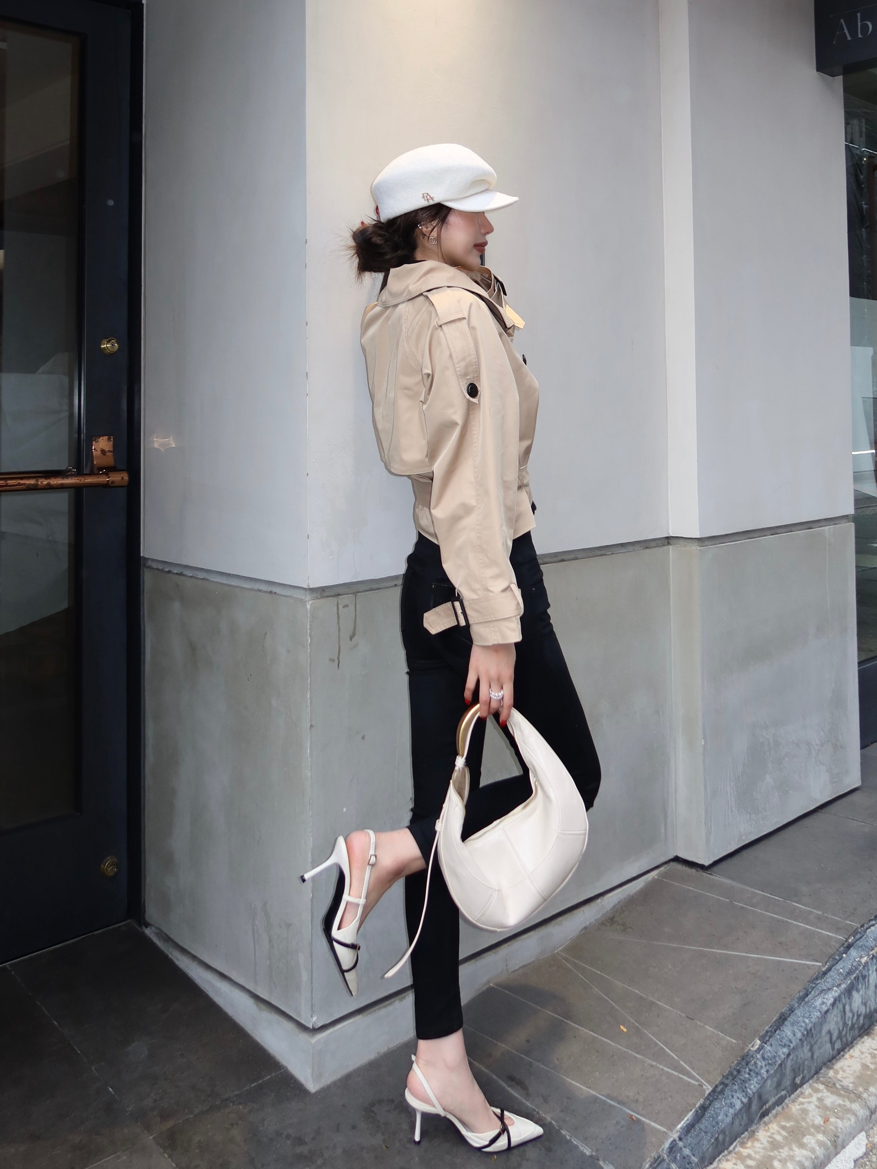 【予約】Raglan sleeve short trench coat(4月上旬〜中旬発送予定)