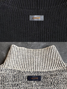 Melange knit vest